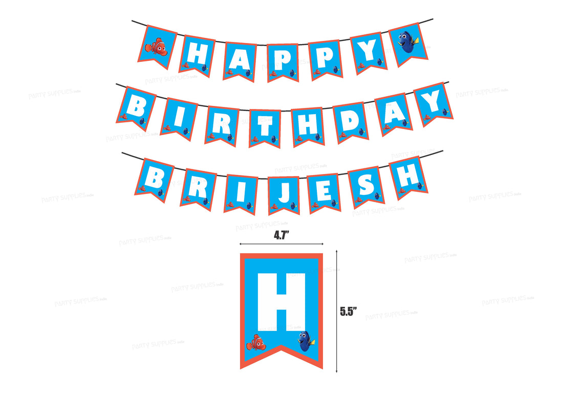 Nemo and Dory Theme Personalized Hanging