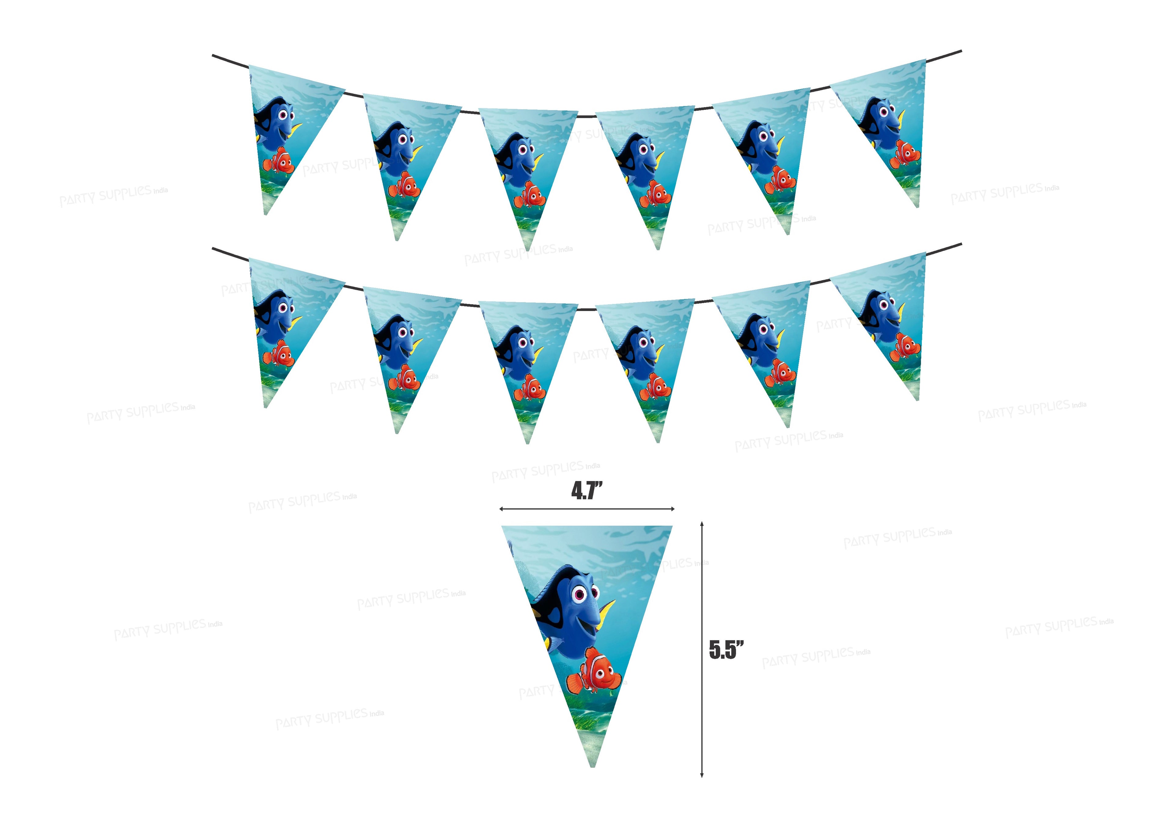 Nemo and Dory Theme Flag Bunting