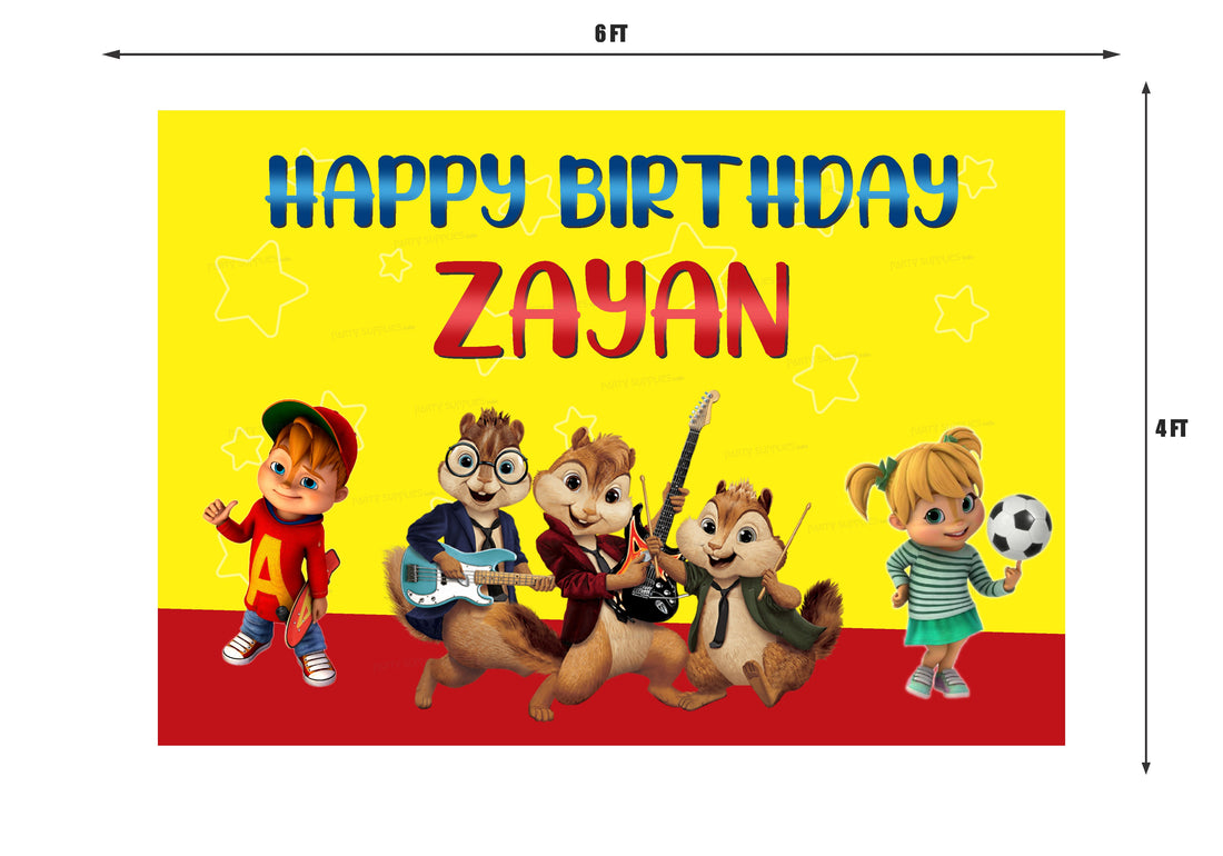 Alvin and Chipmunks Theme Classic Backdrop