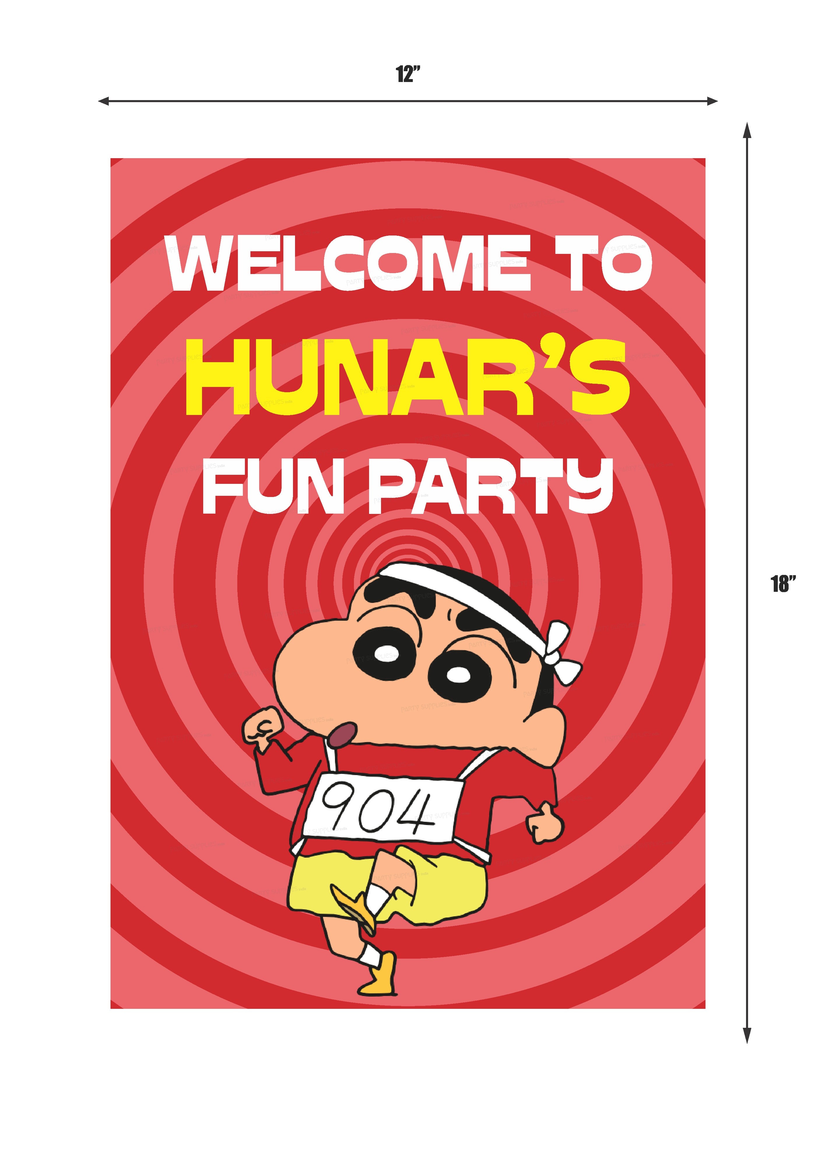 Shinchan Theme Welcome Board