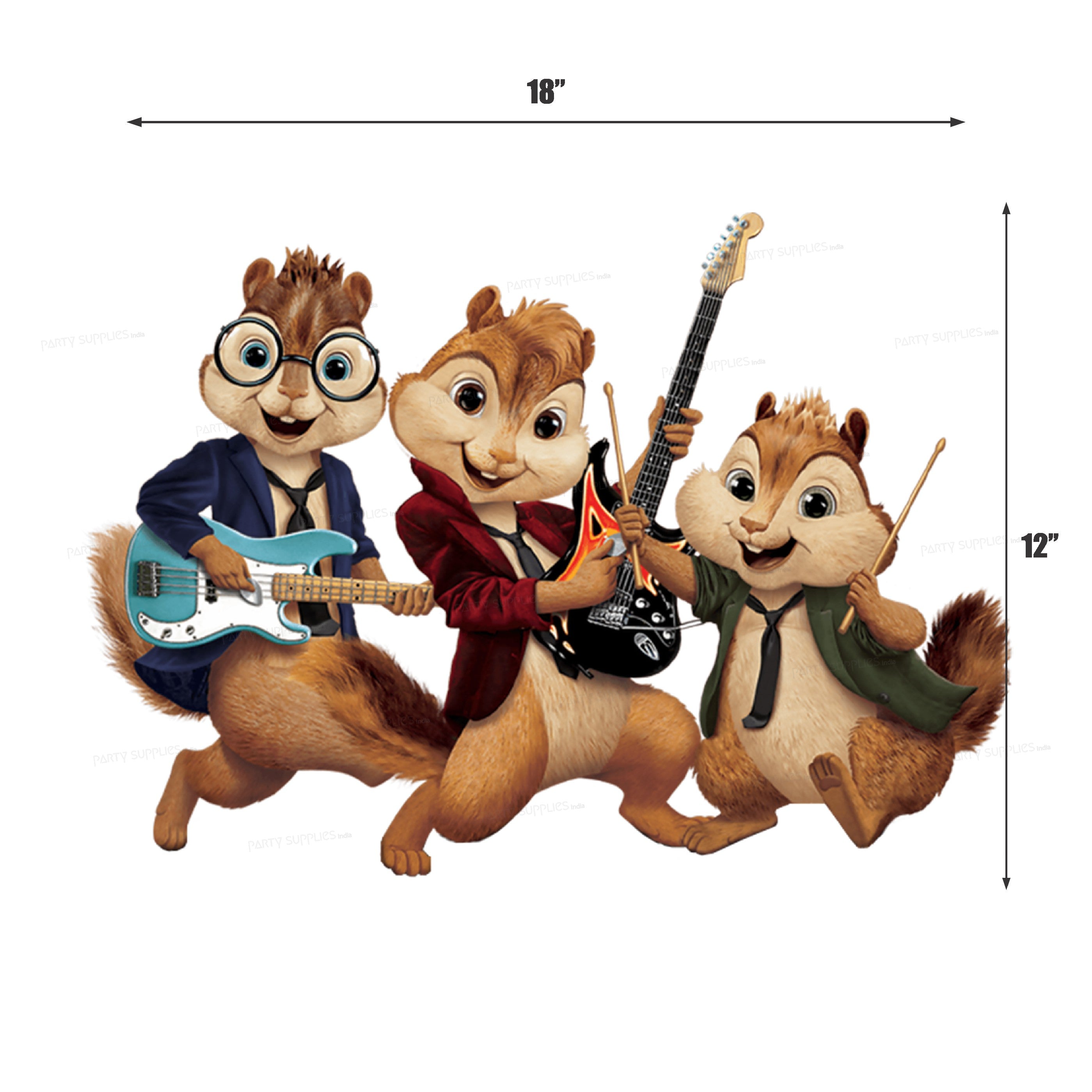 Alvin and Chipmunks Theme Cutout ALV-12