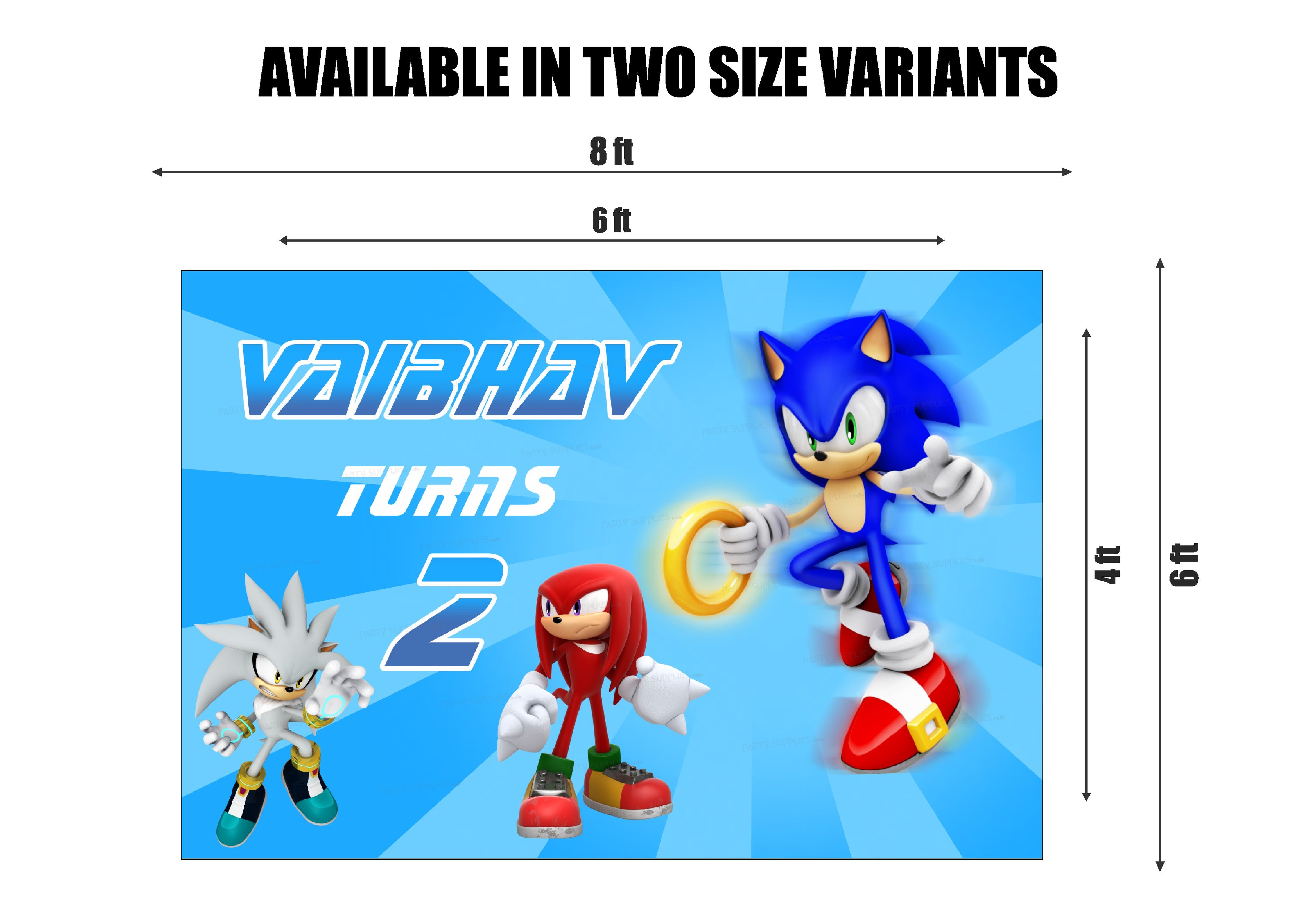 Sonic the Hedgehog Theme Premium Backdrop