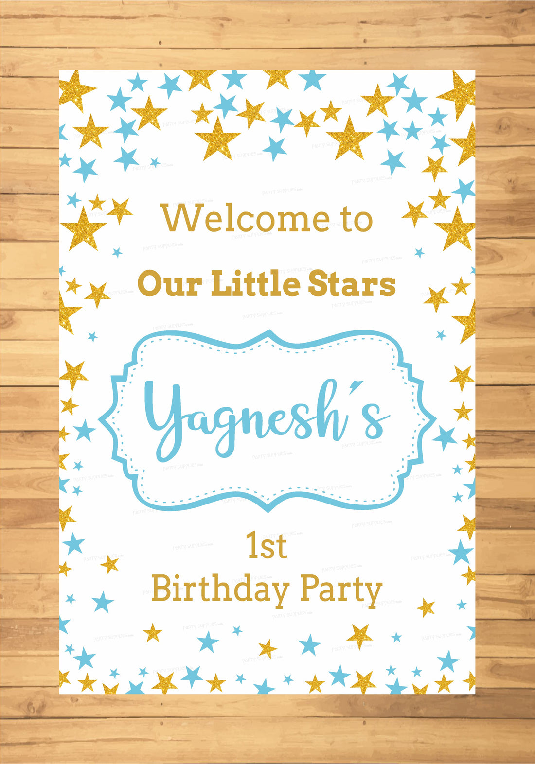 Twinkle Twinkle Little Star Boy Theme Customized Welcome Board