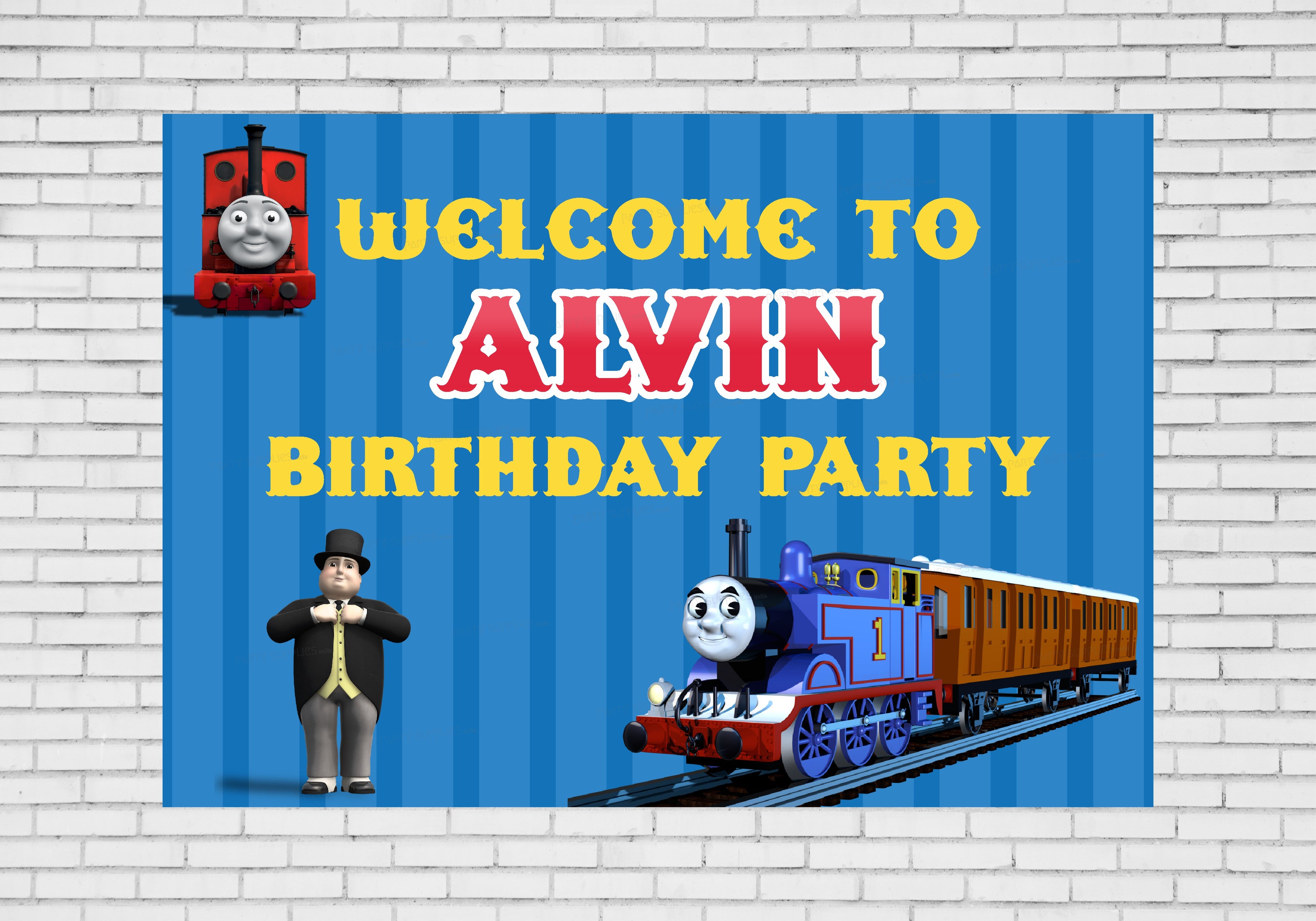 Thomas and Friends Theme Welcome Board