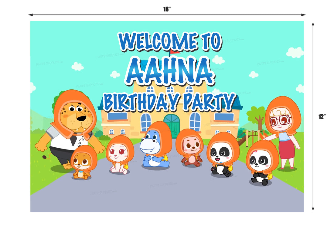 Baby Bus Theme Welcome Board