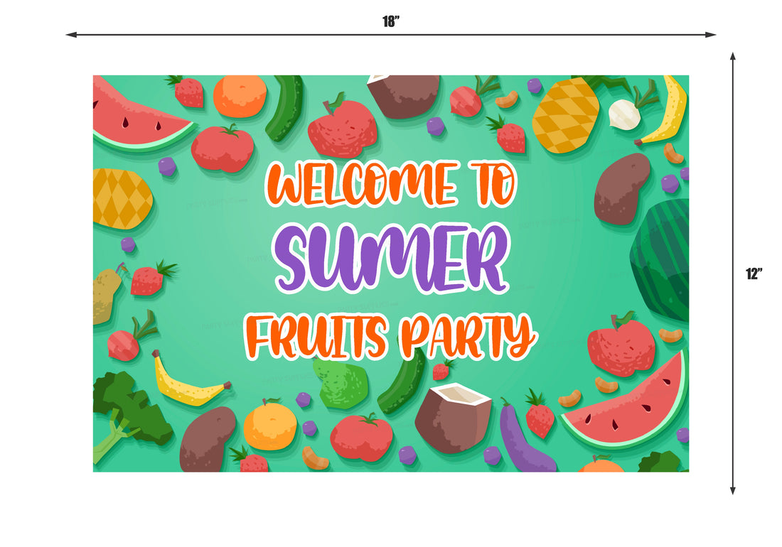 Fruits Theme Customized Welcome Board