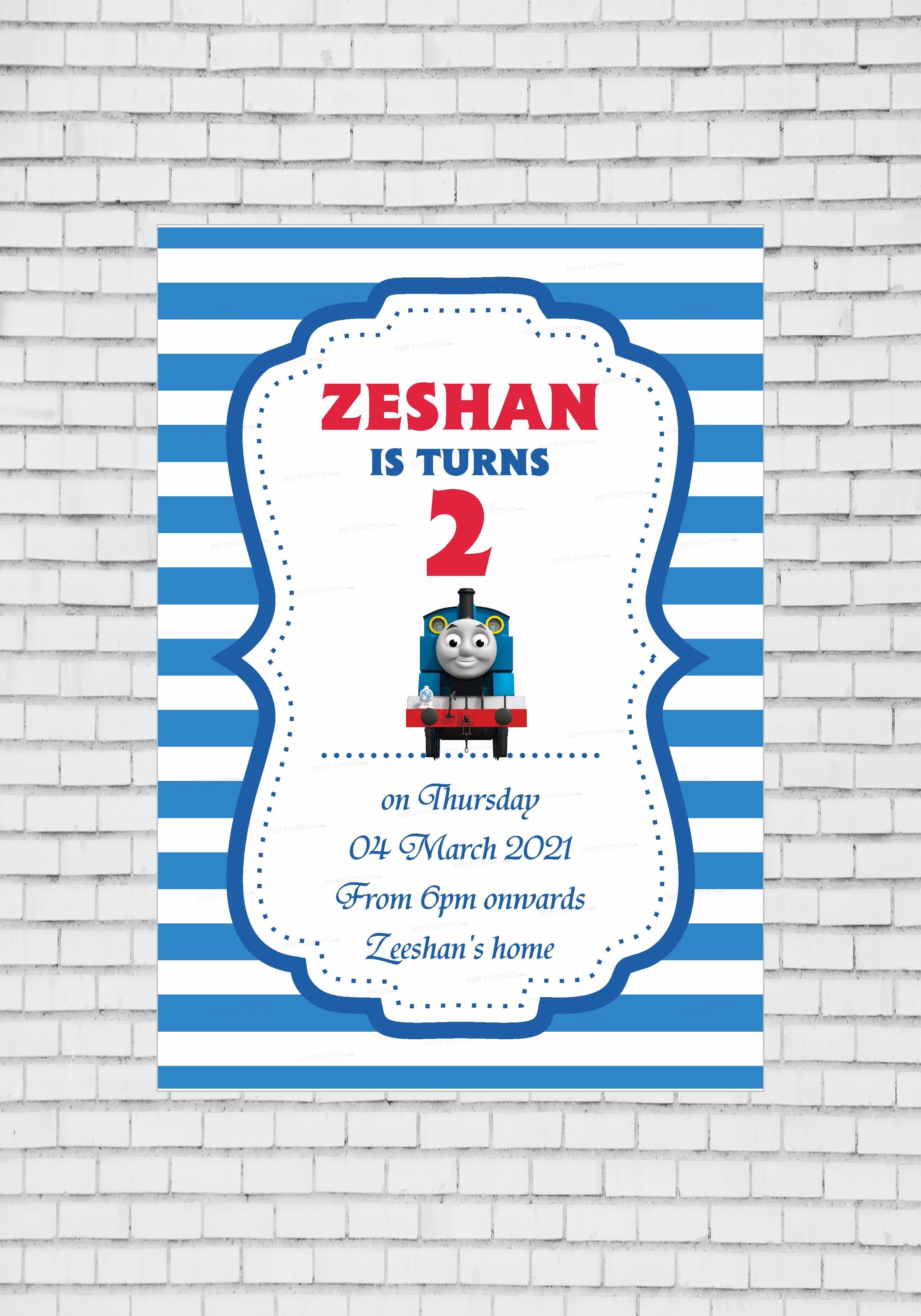 Thomas and Friends Theme Invite