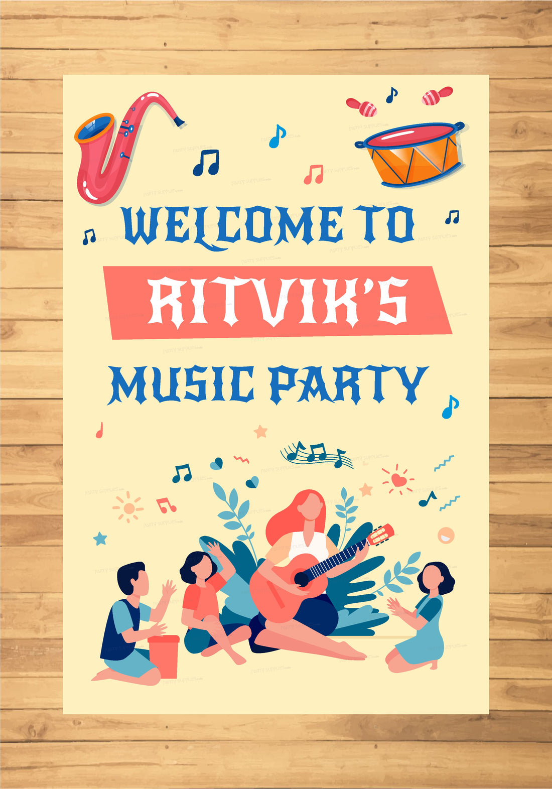Music Theme Customized Welcome Board