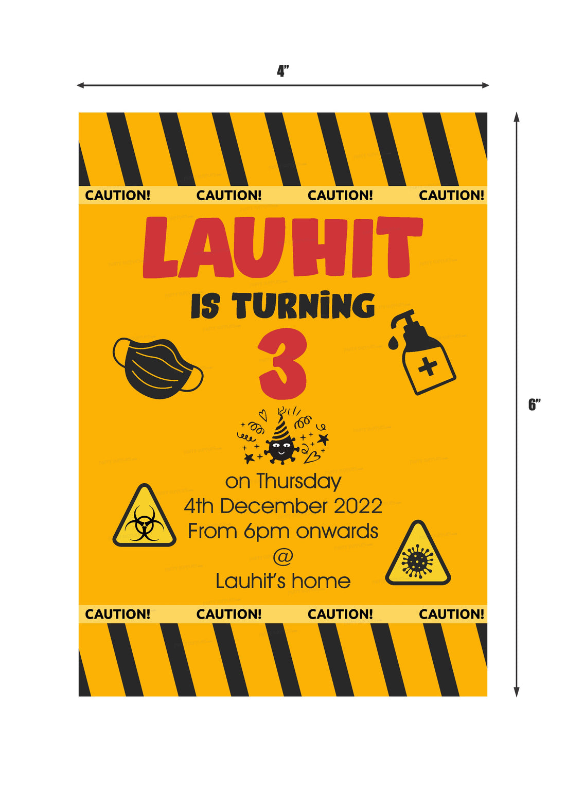 Quarantine Theme Invite