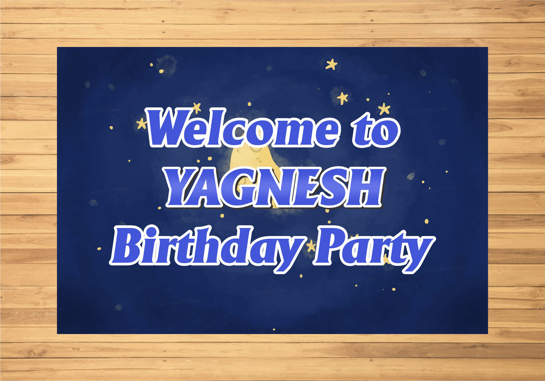 Twinkle Twinkle Little Star Boy Theme Personalized Welcome Board