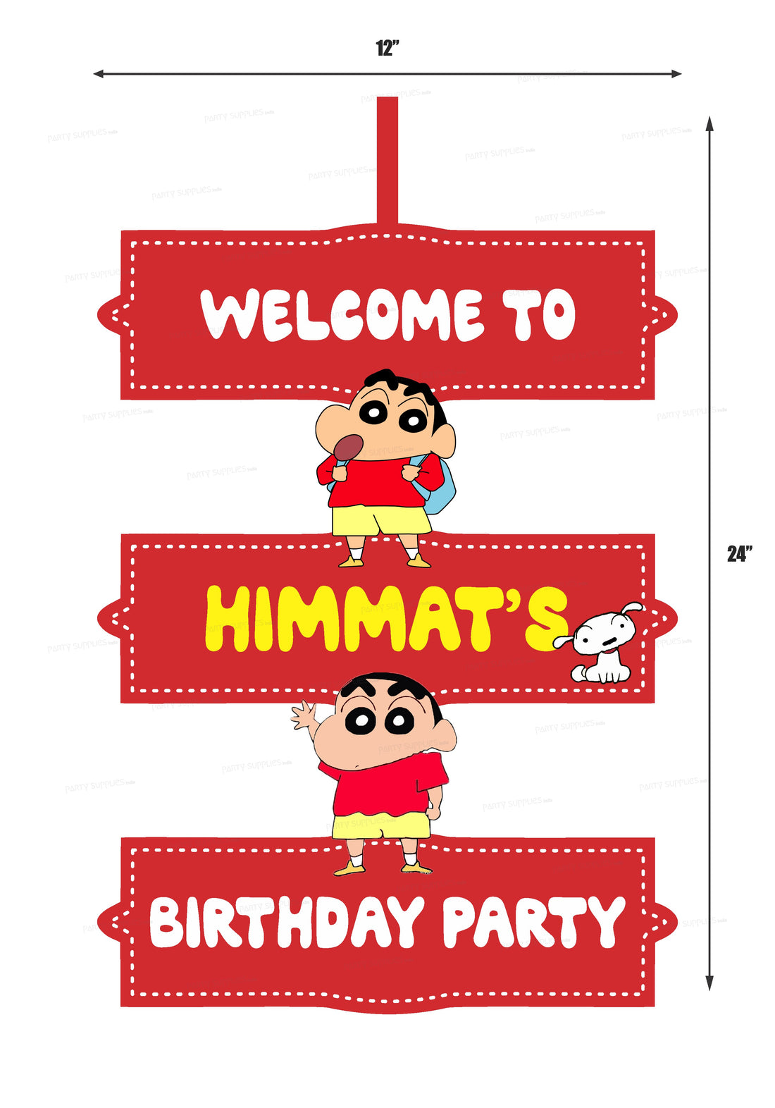 Shinchan Theme Door Poster