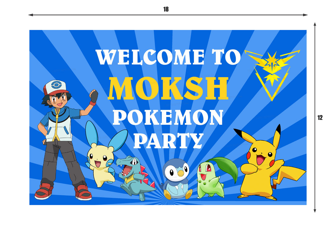 Pokemon Personalized Theme Welcome Board