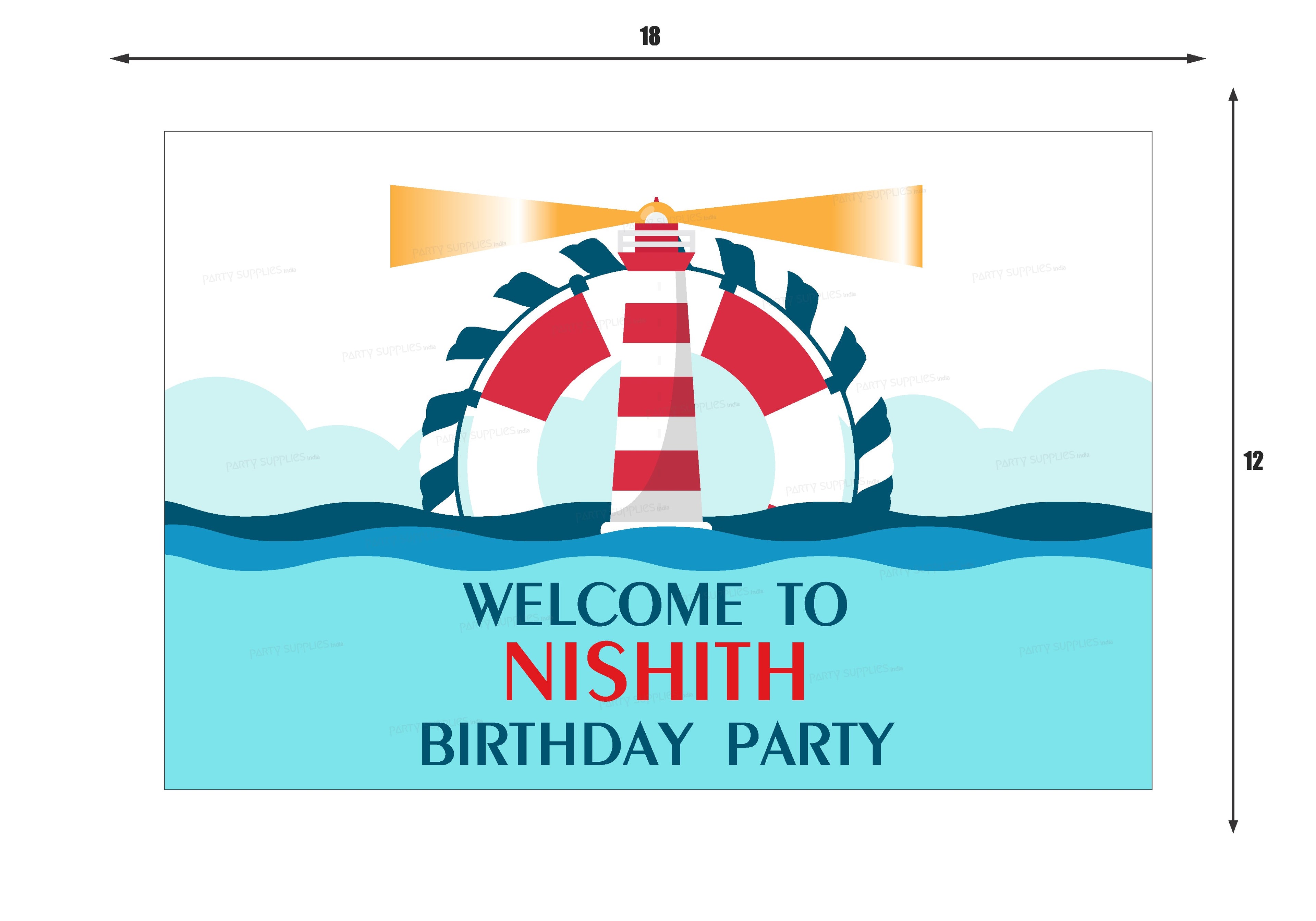 Sailor Theme Personalized Welcome Board