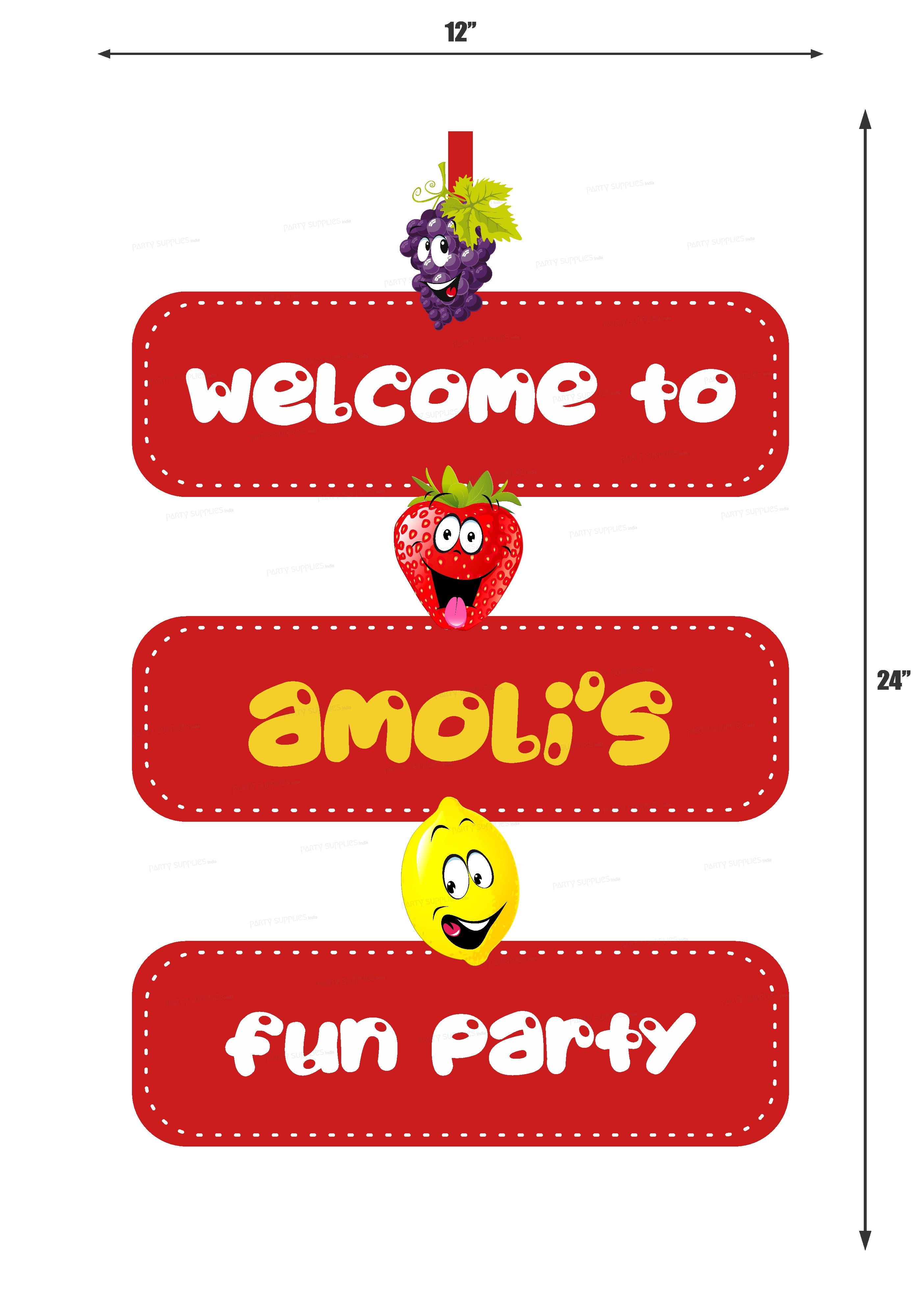 Fruits Theme Door Poster