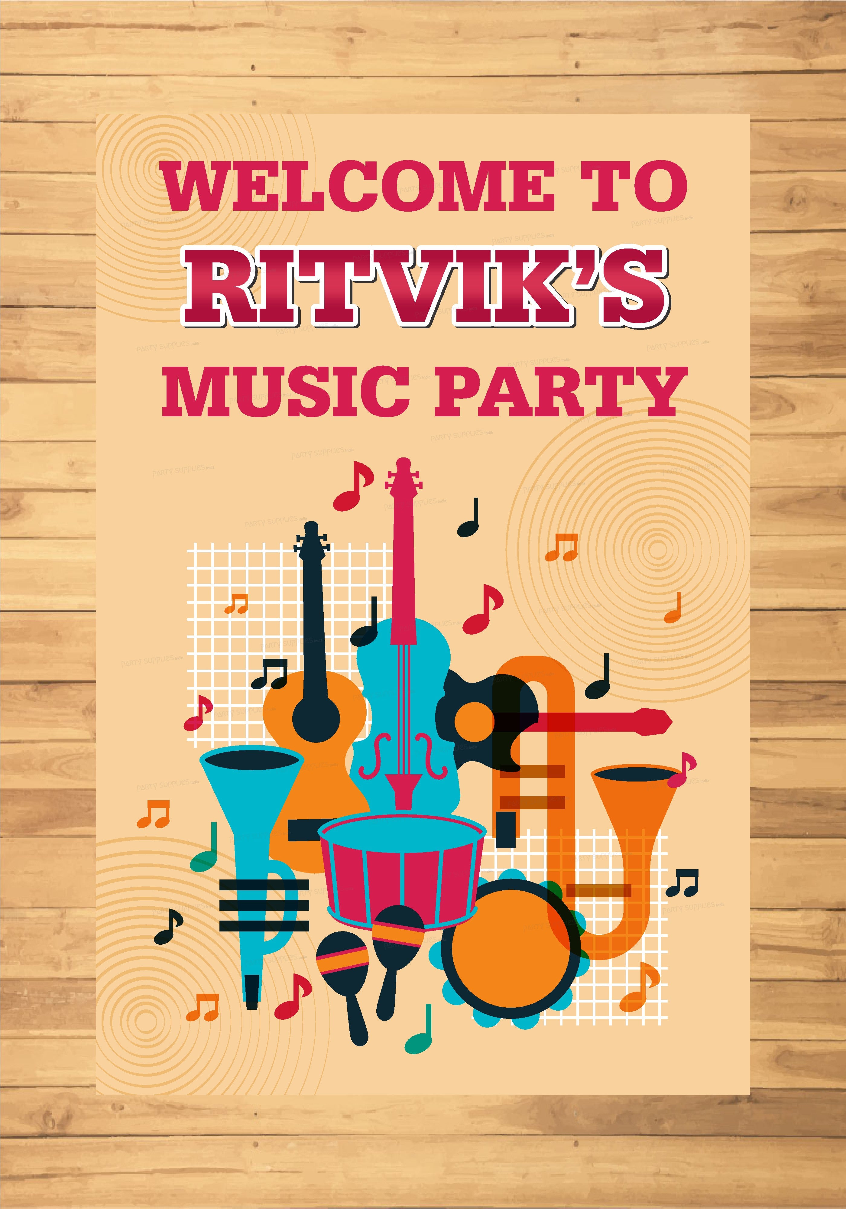 Music Theme Classic Welcome Board