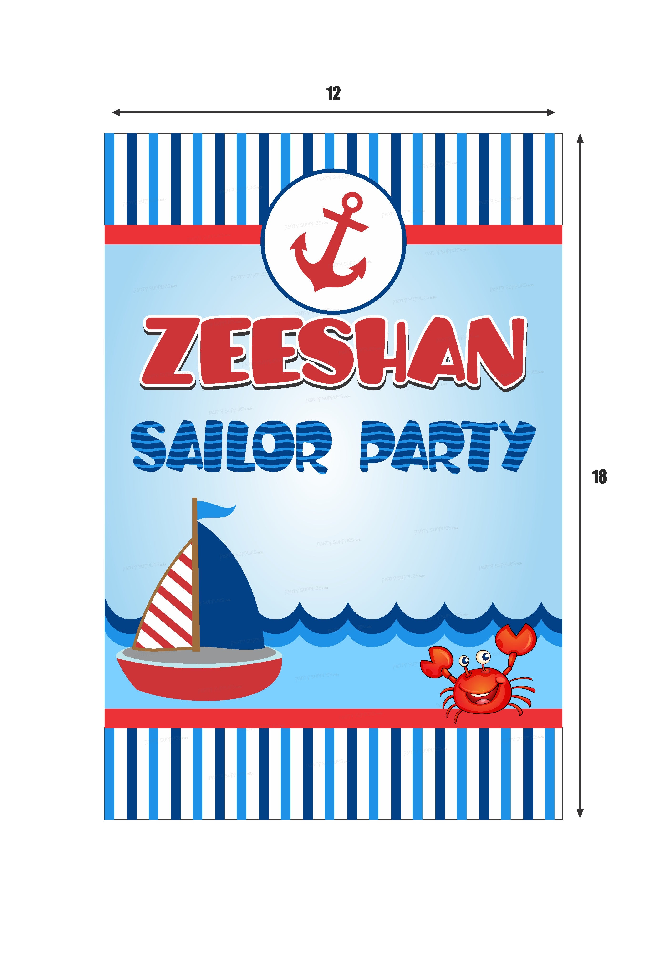 Sailor Theme Premium Welcome Board