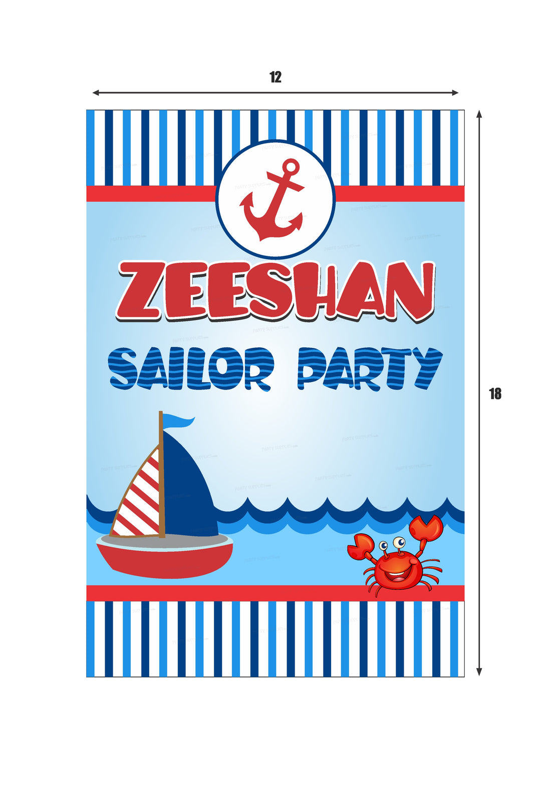 Sailor Theme Premium Welcome Board