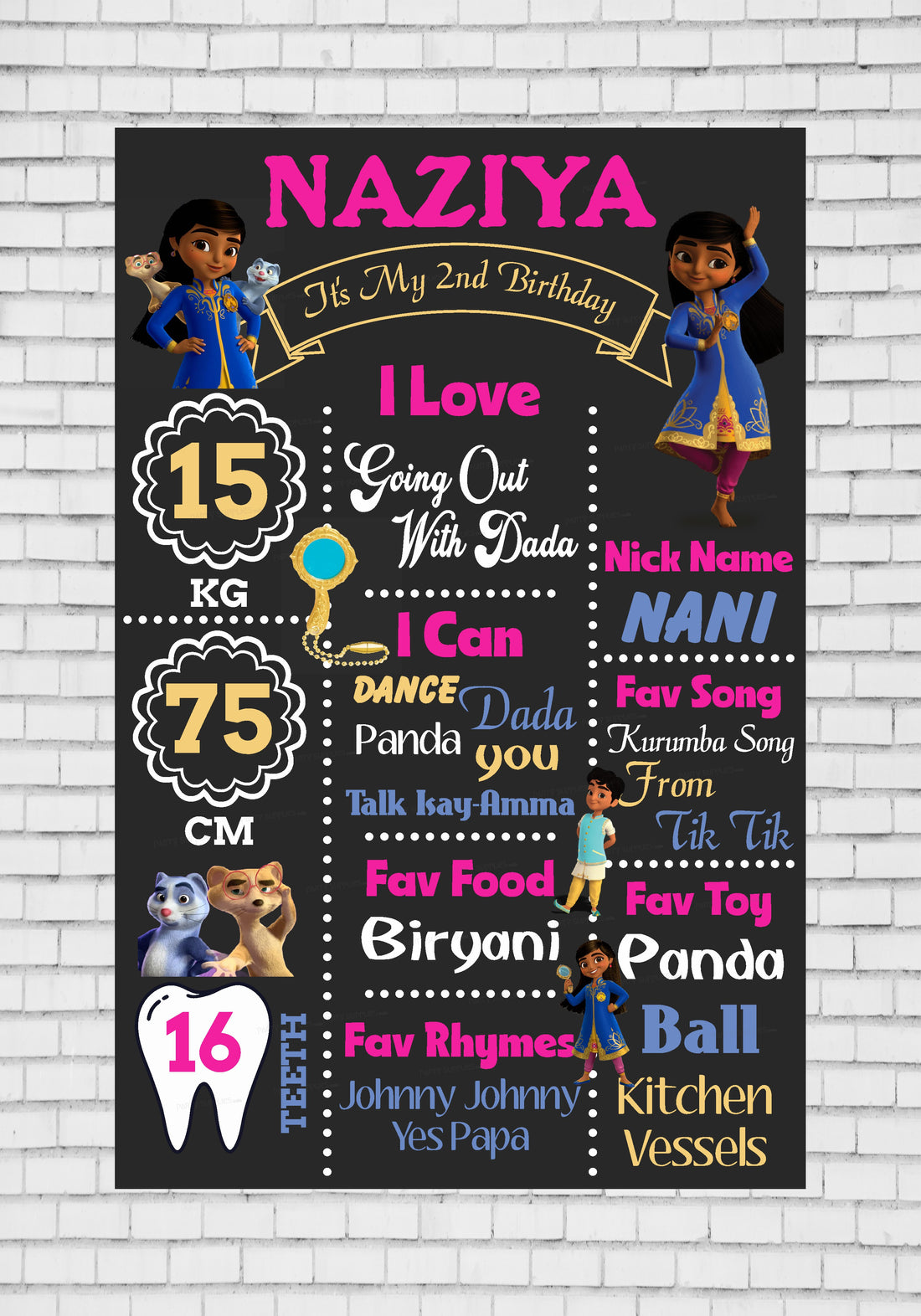 Mira Royal detective Theme Chalk Board