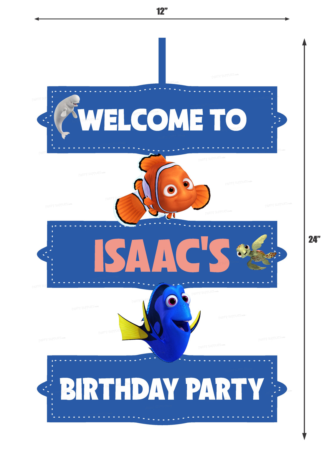 Nemo and Dory Theme Door Poster