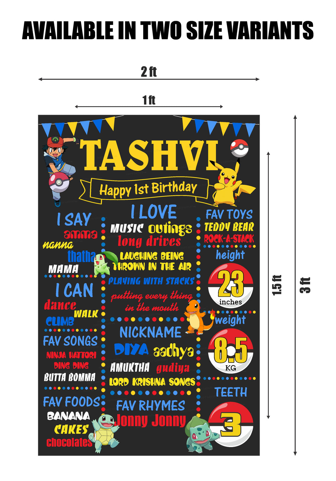 Pokemon Theme Chalk Board