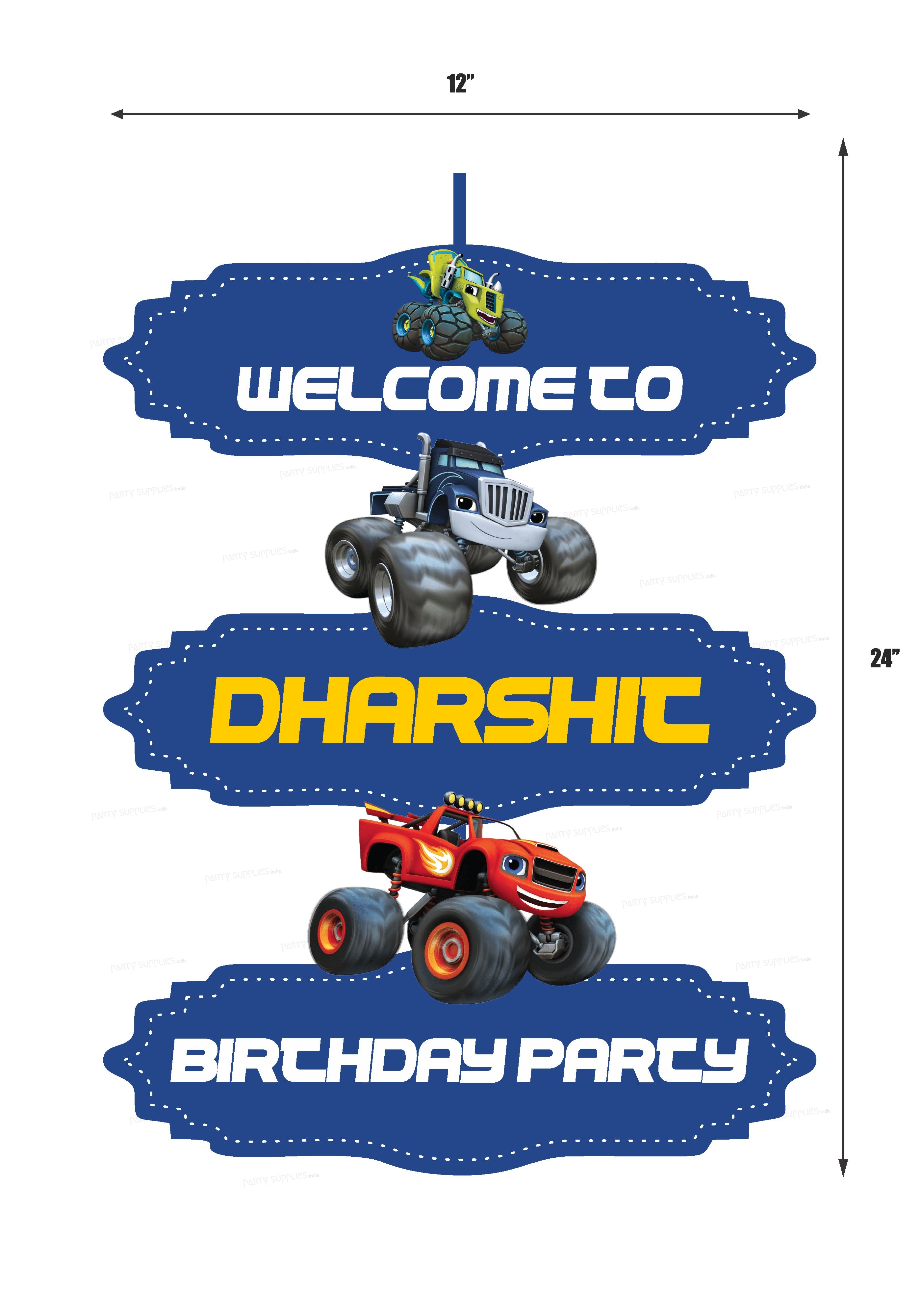 Blaze and the Monster Machines Theme Door Poster