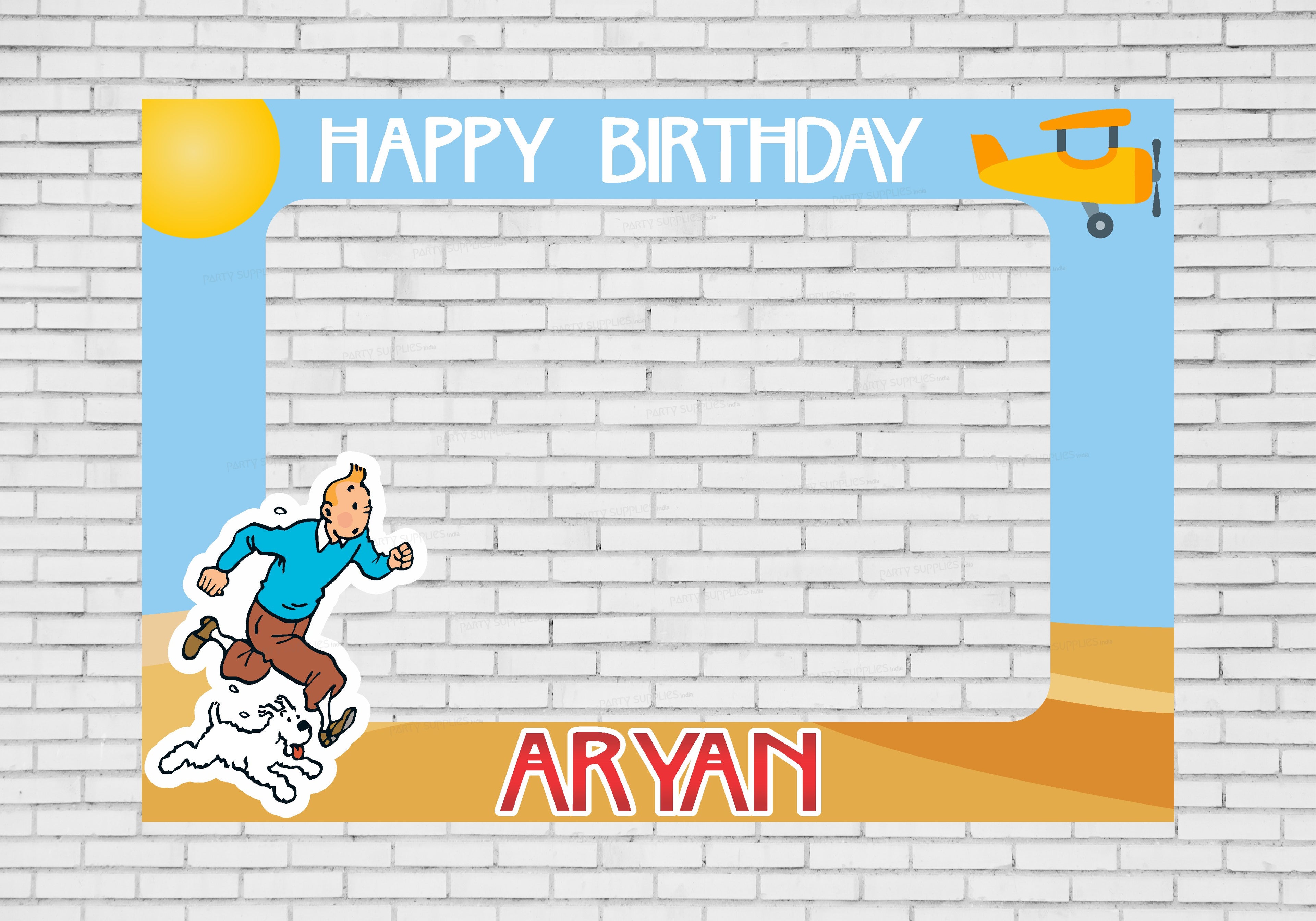 Tintin Theme Customized PhotoBooth