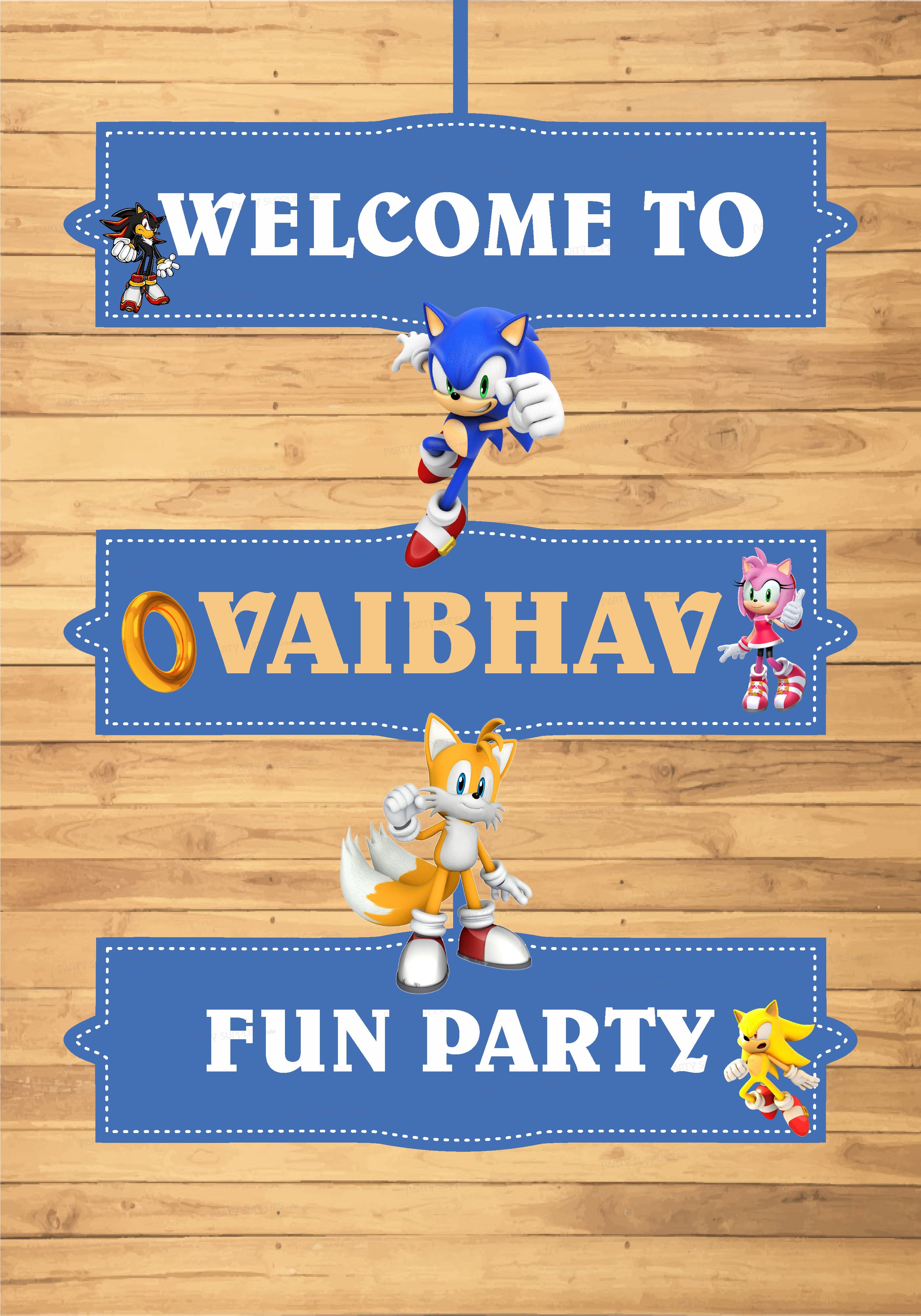Sonic the Hedgehog Theme Door Poster