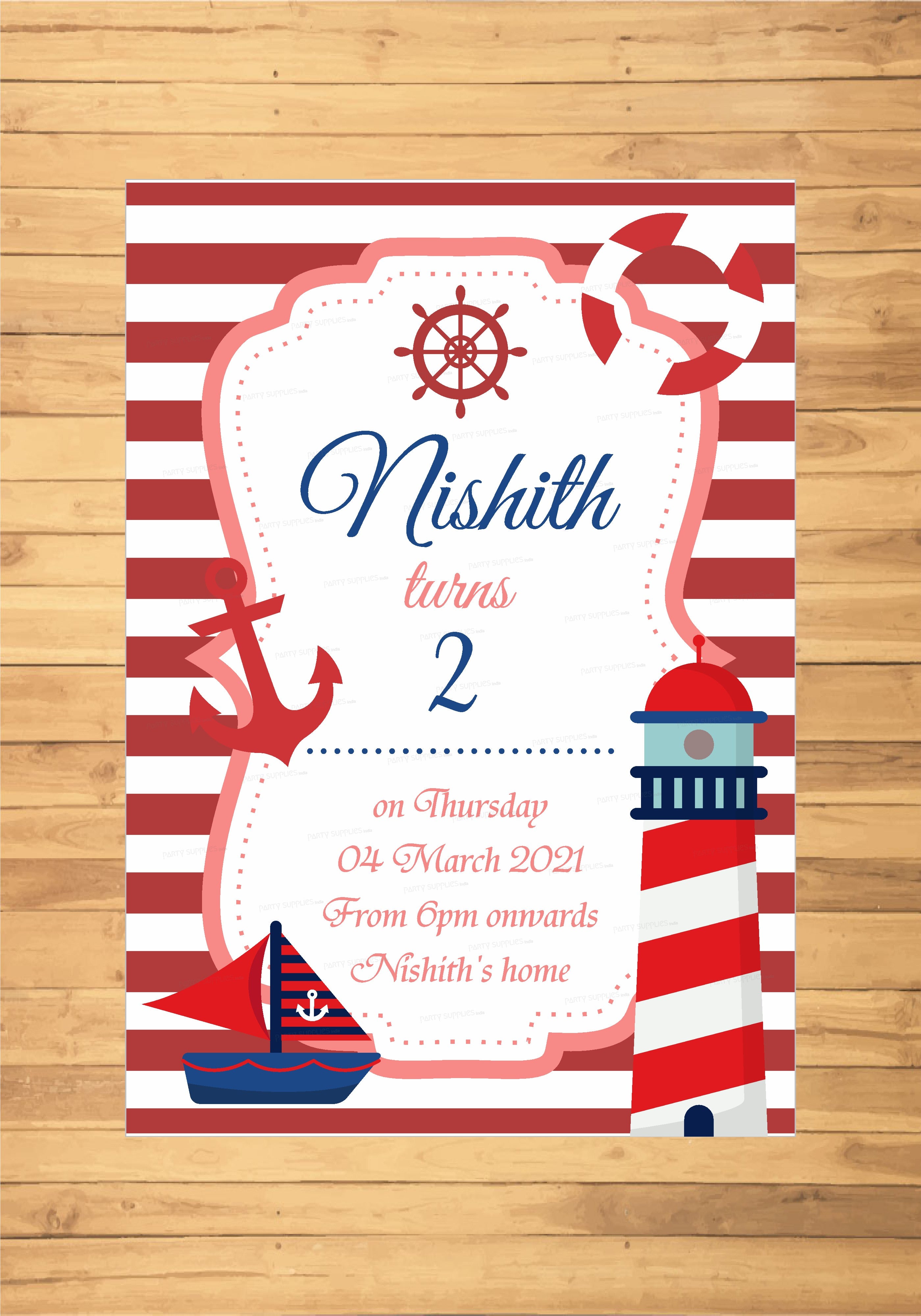 Sailor Theme Invite