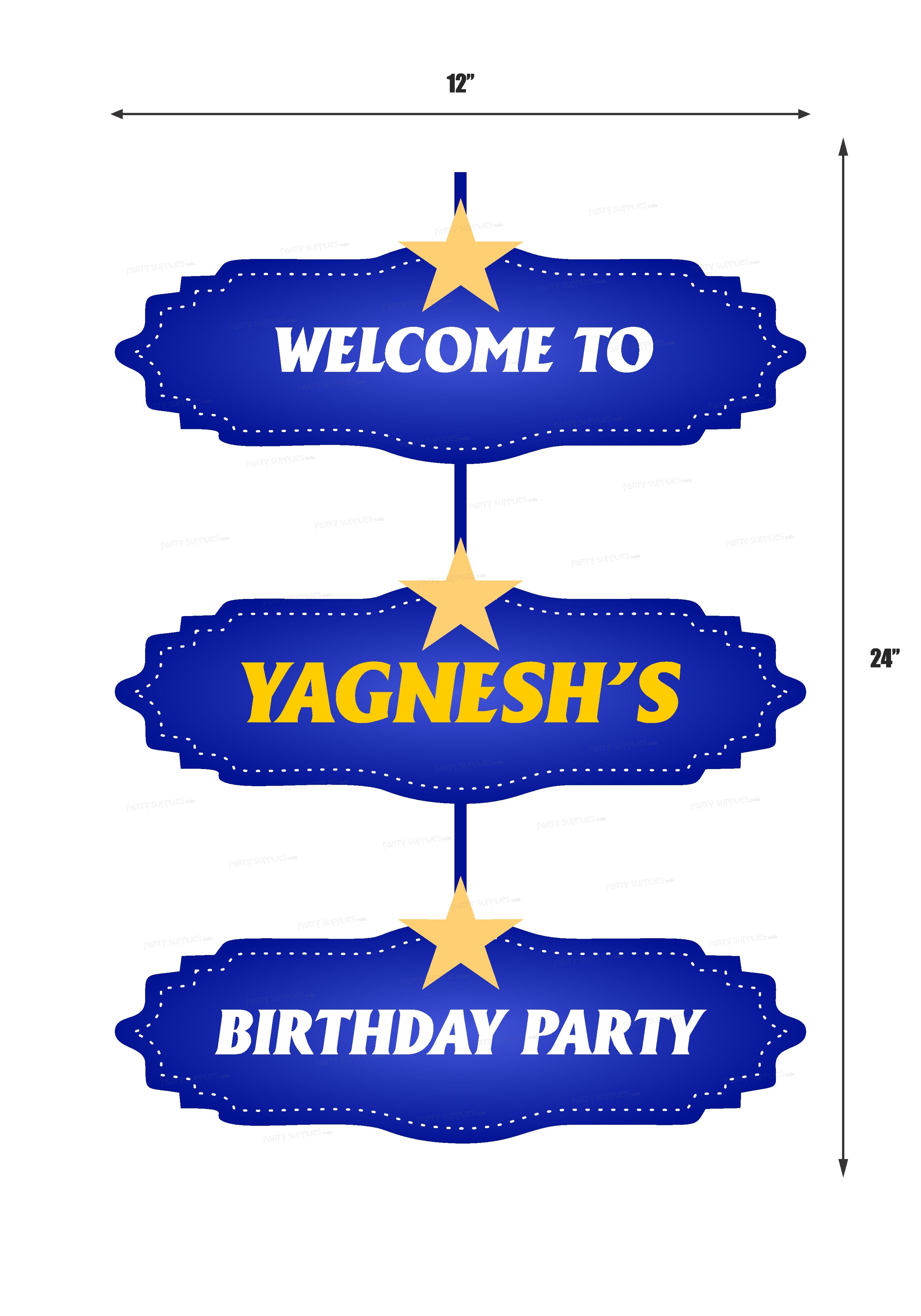 Twinkle Twinkle Little Star Boy Theme Door Poster