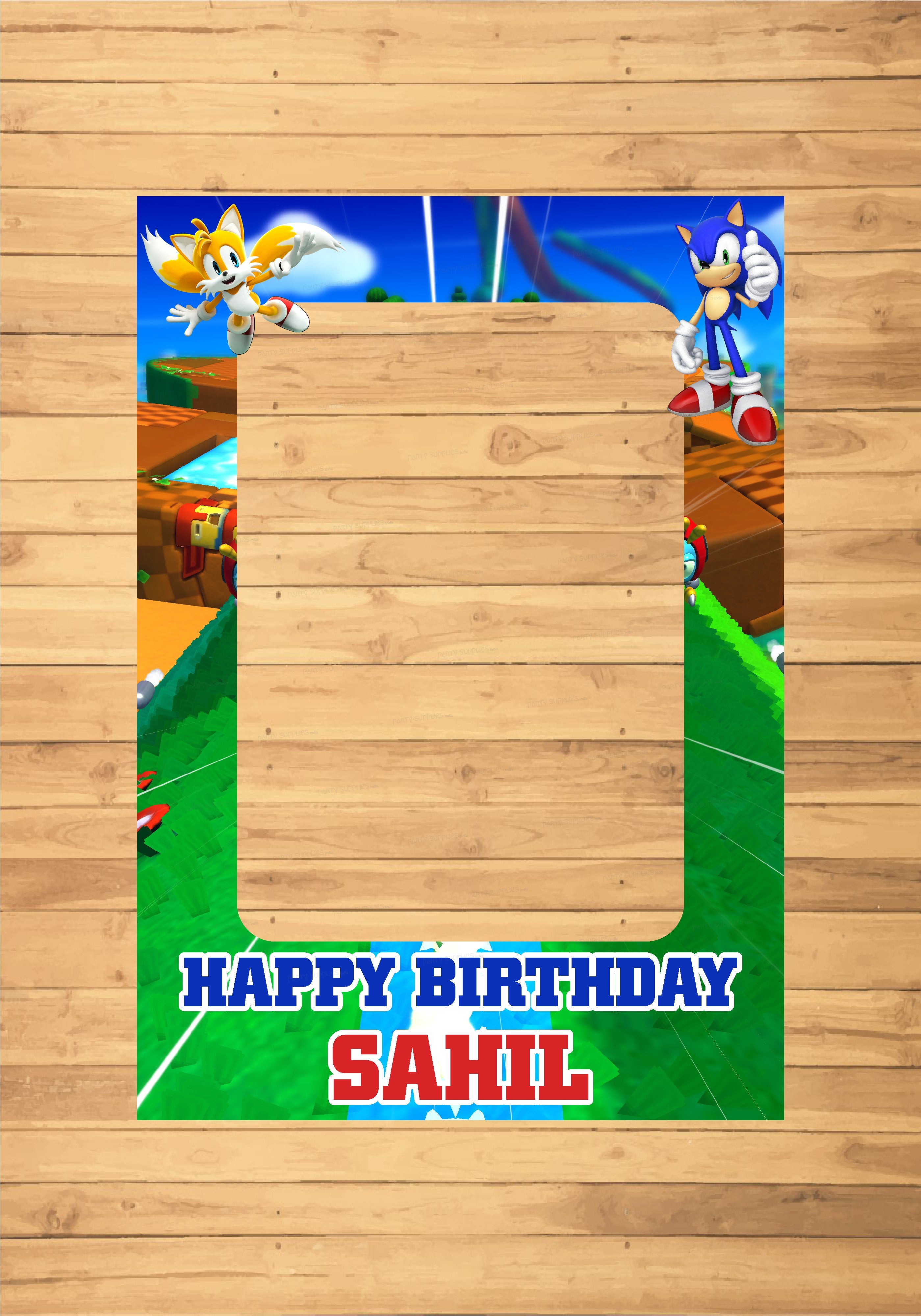 PSI Sonic the Hedgehog Theme Personalized  PhotoBooth