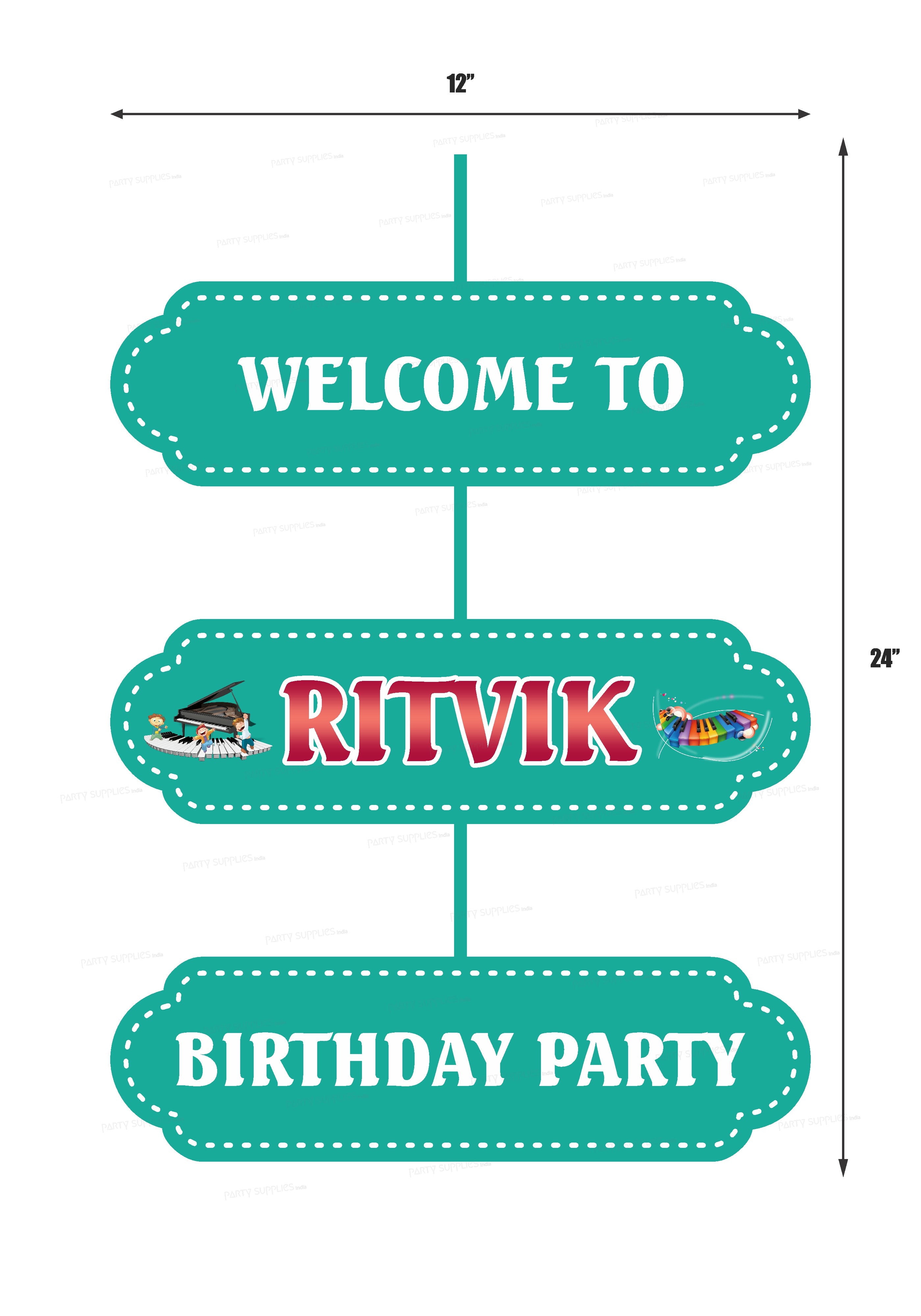 Music Theme Door Poster