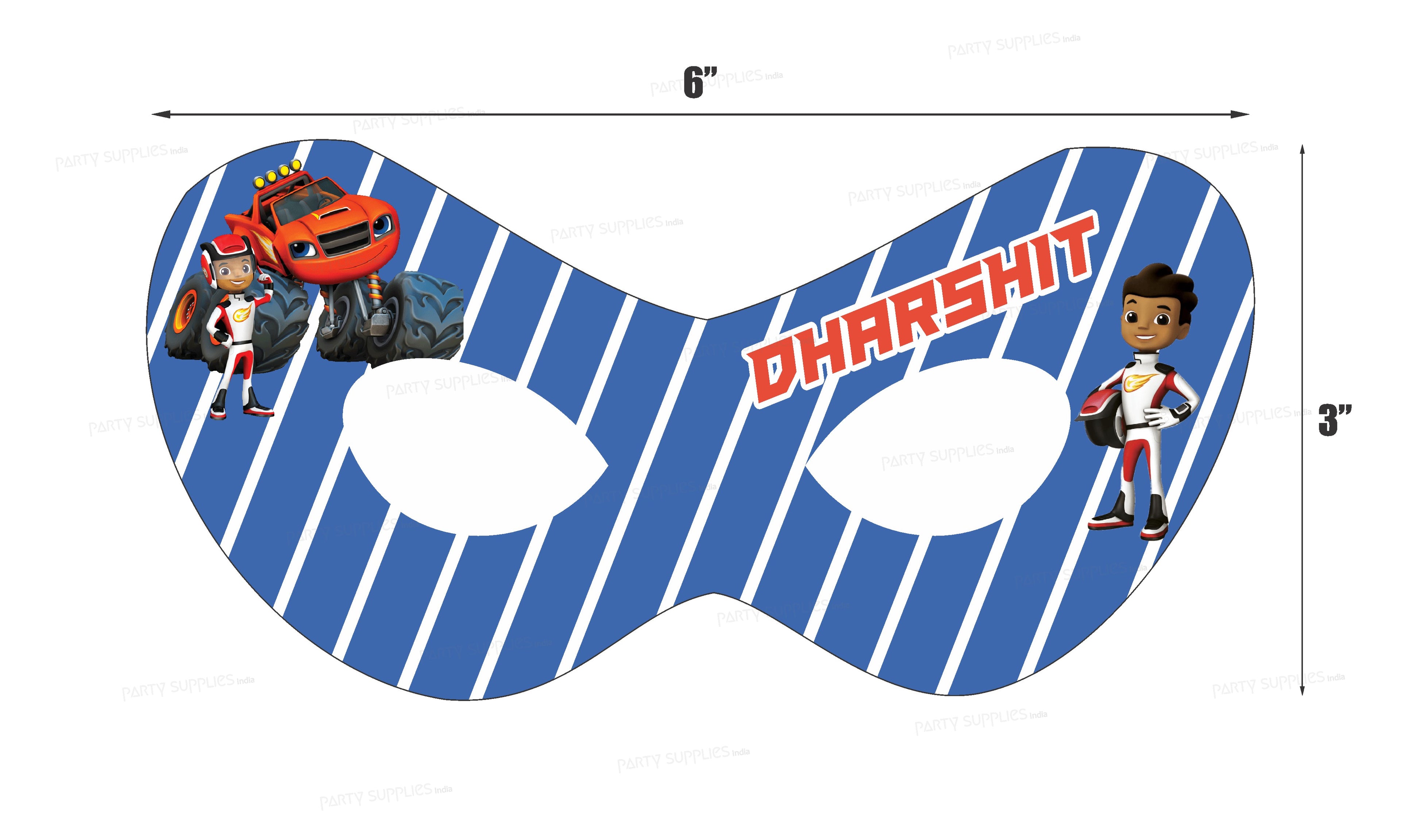 Blaze and the Monster Machines Theme Personalized Eye Mask