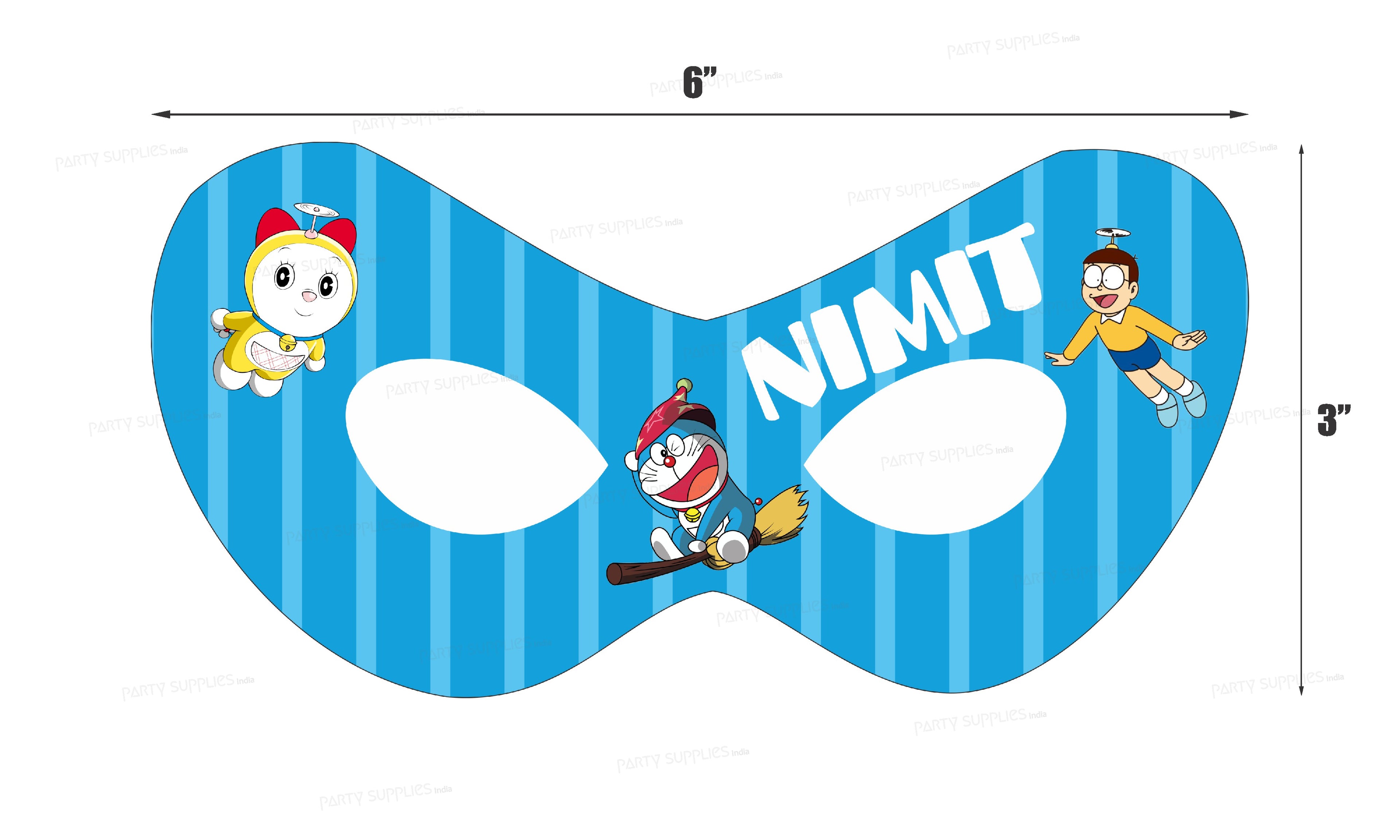 Doraemon Theme Personalized Eye Mask