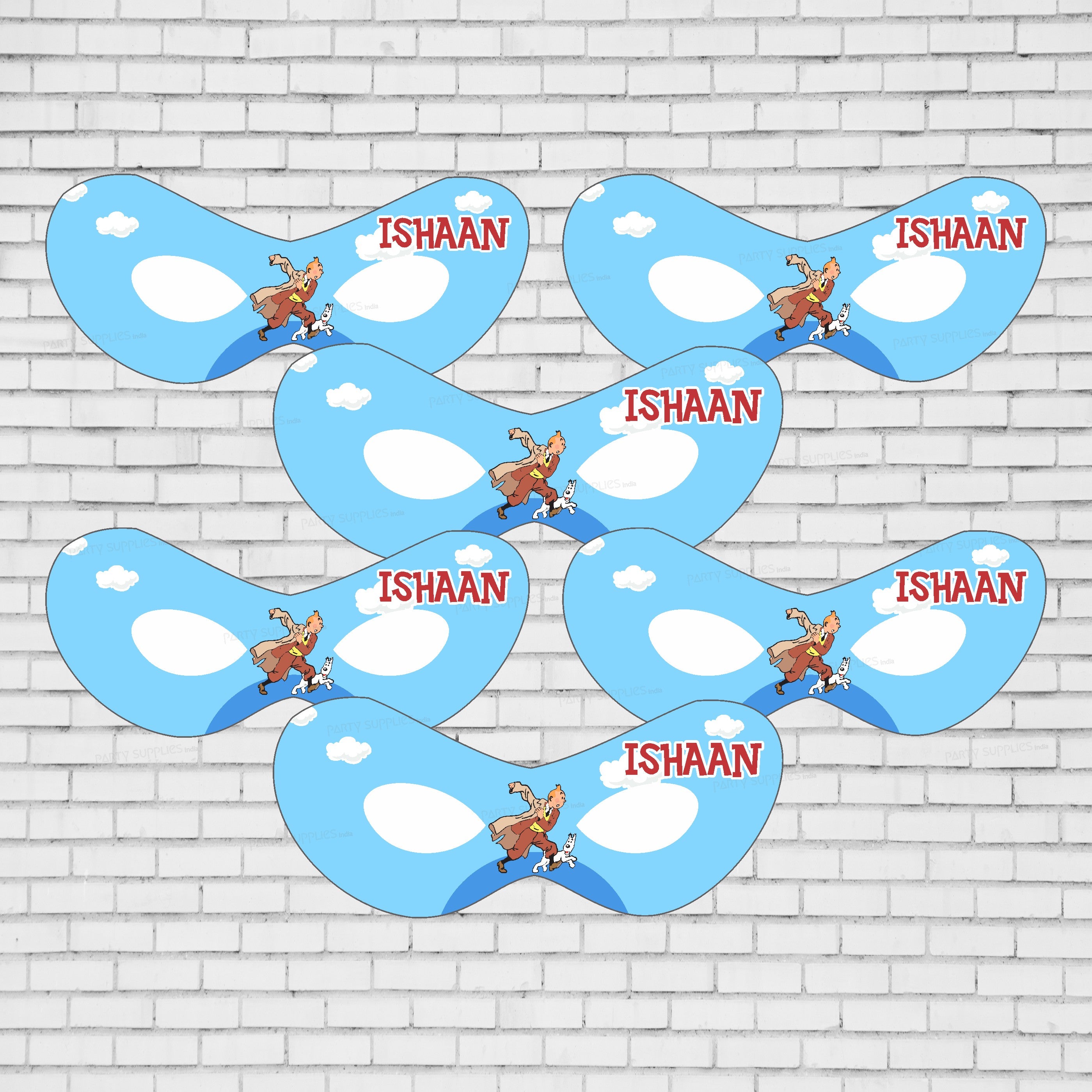 Tintin Theme Personalized Eye Mask