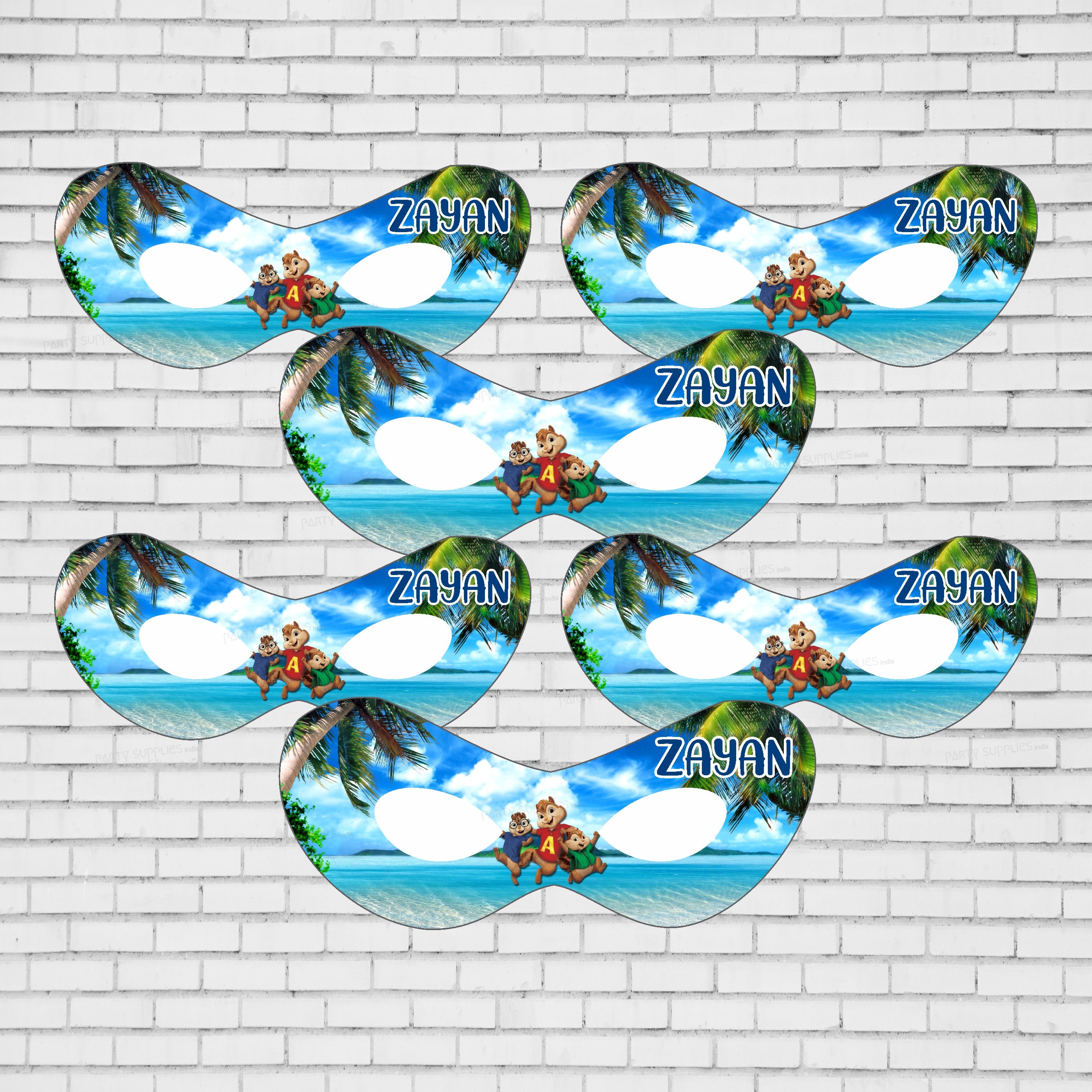 Alvin and Chipmunks Theme Personalized Eye Mask