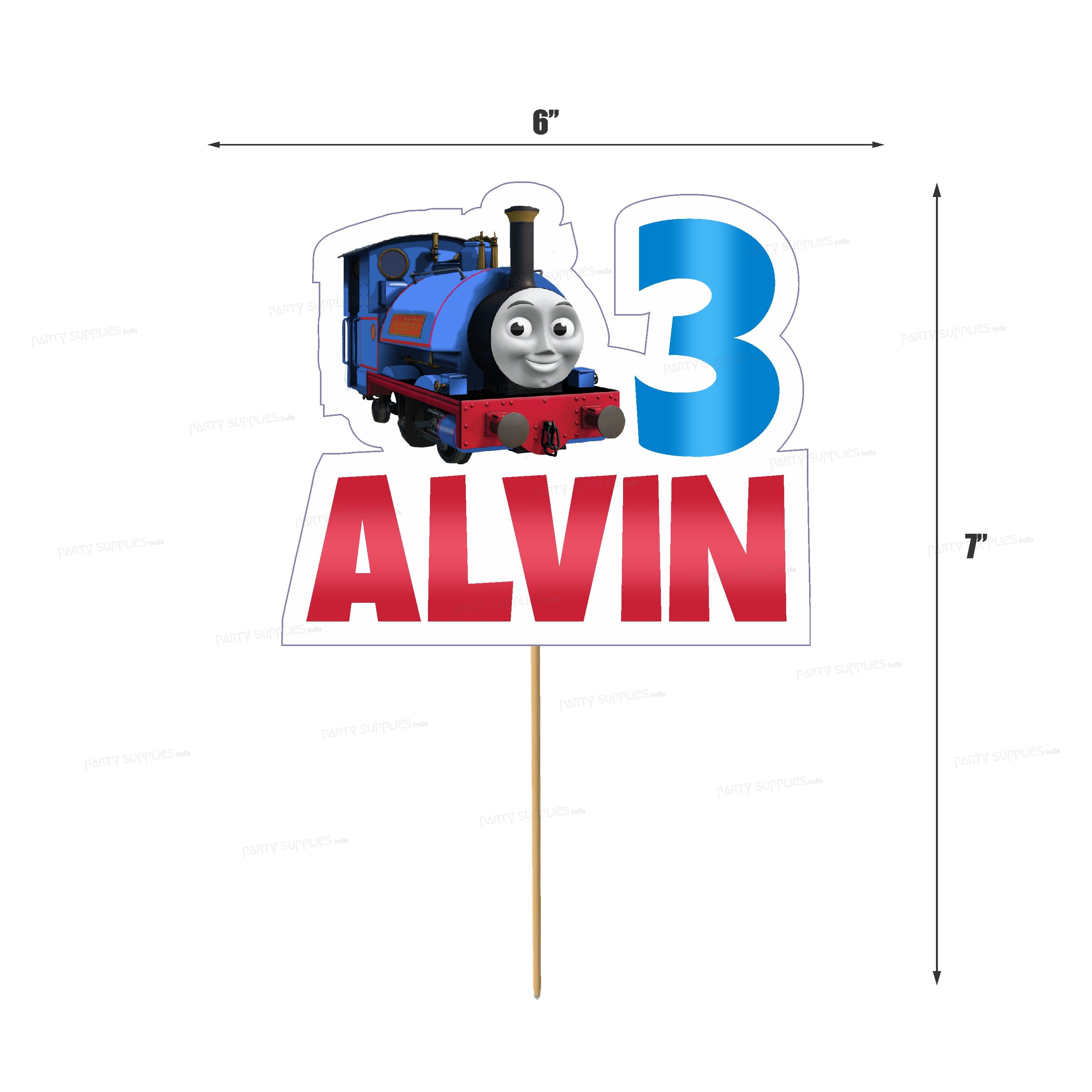 Thomas and Friends Theme Customized Cake Topper