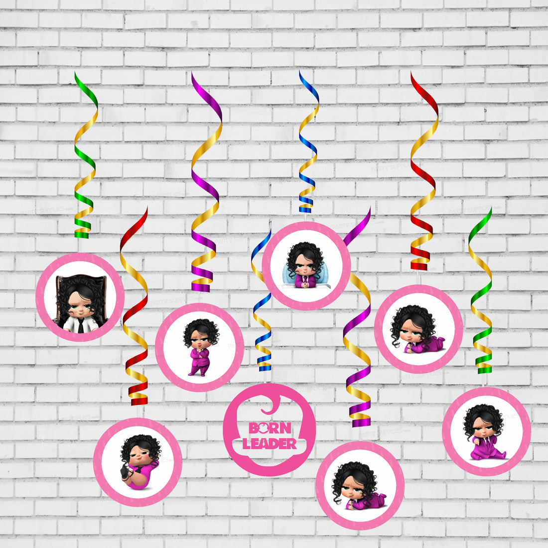 Girl Boss Baby Theme Swirls