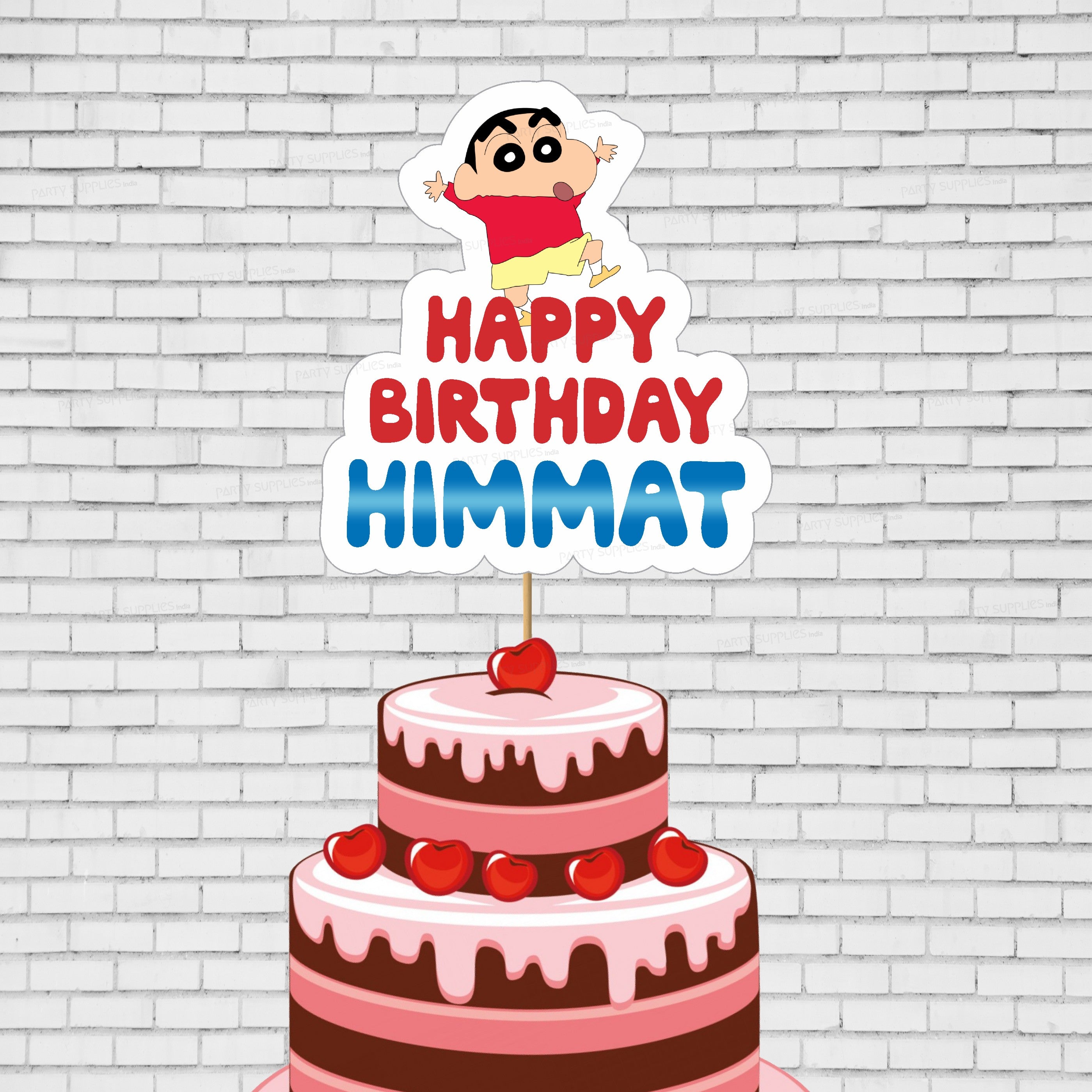 Shinchan Theme Cake Topper