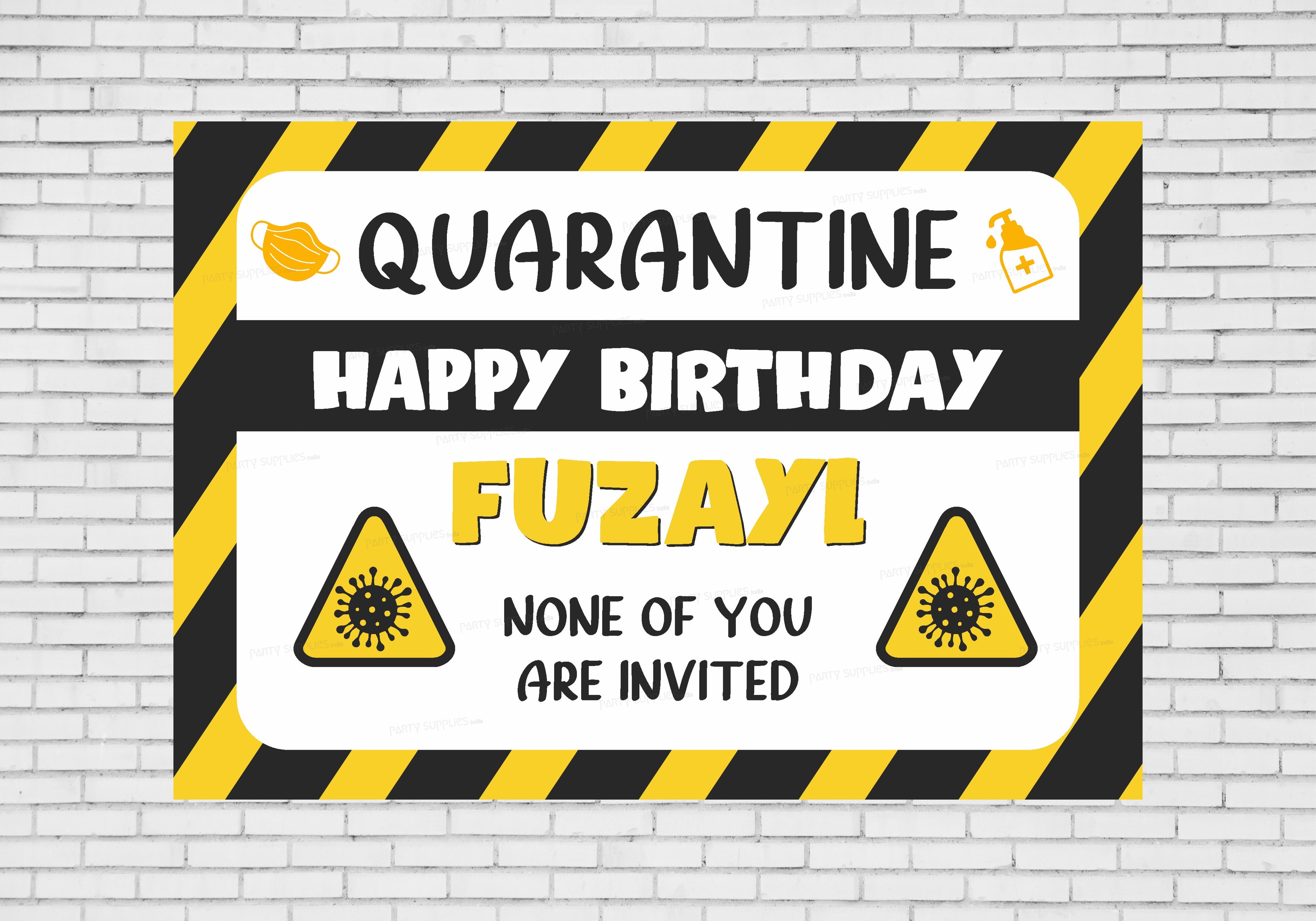 Quarantine Theme Customized Backdrop