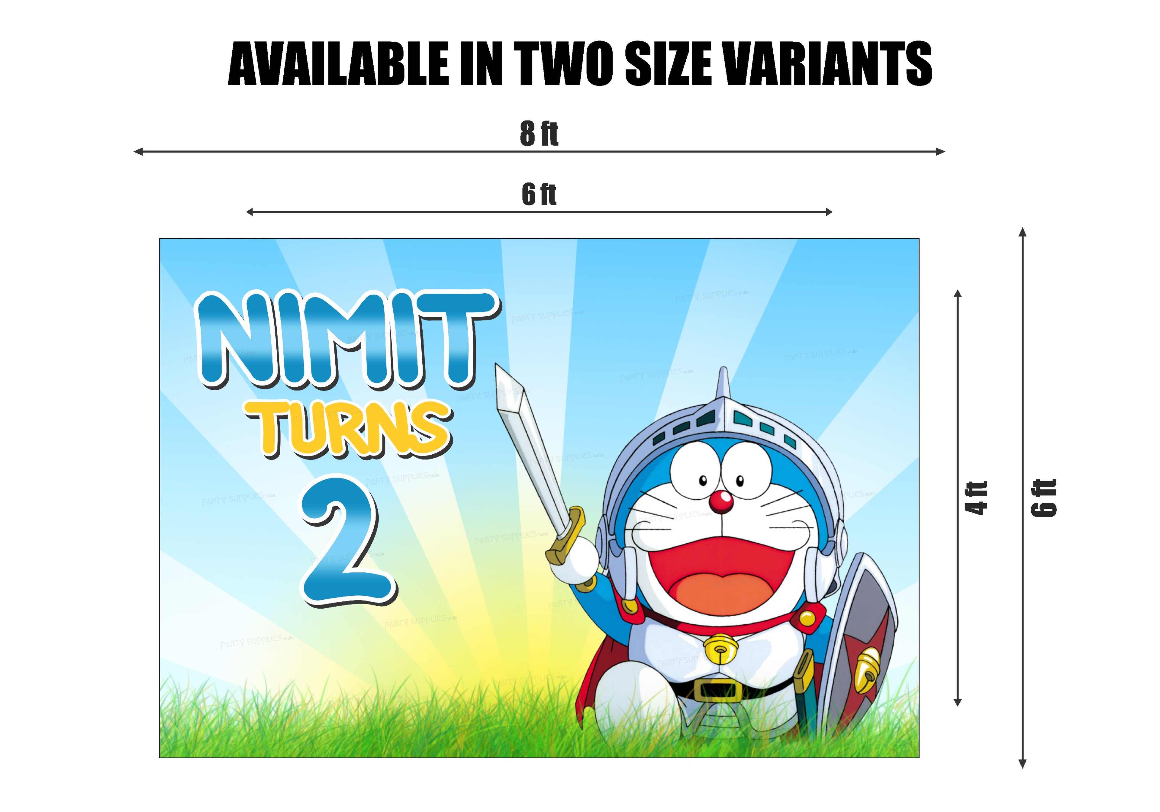 Doraemon Theme Backdrop