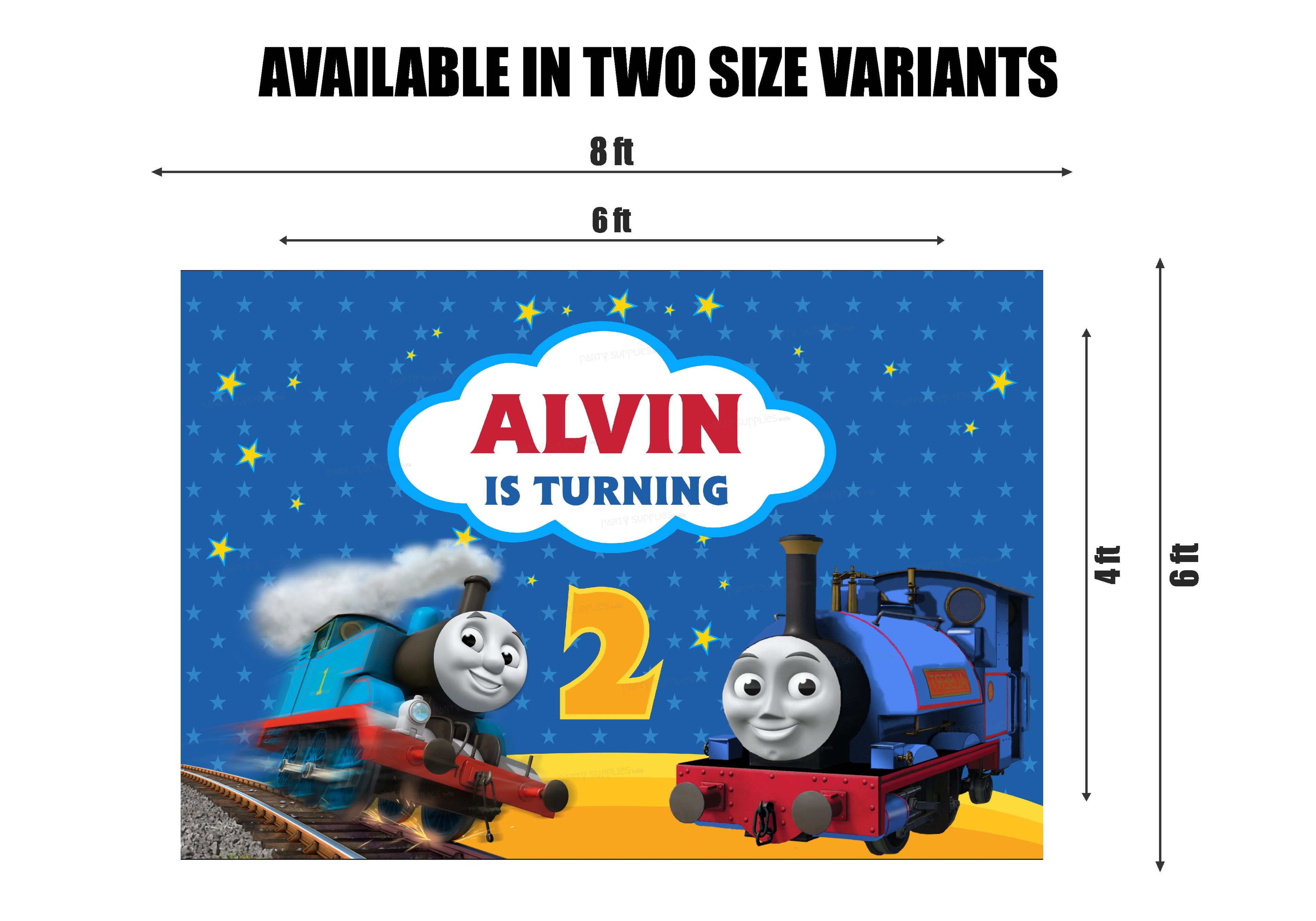 Thomas and Friends Theme Customized Backdrop