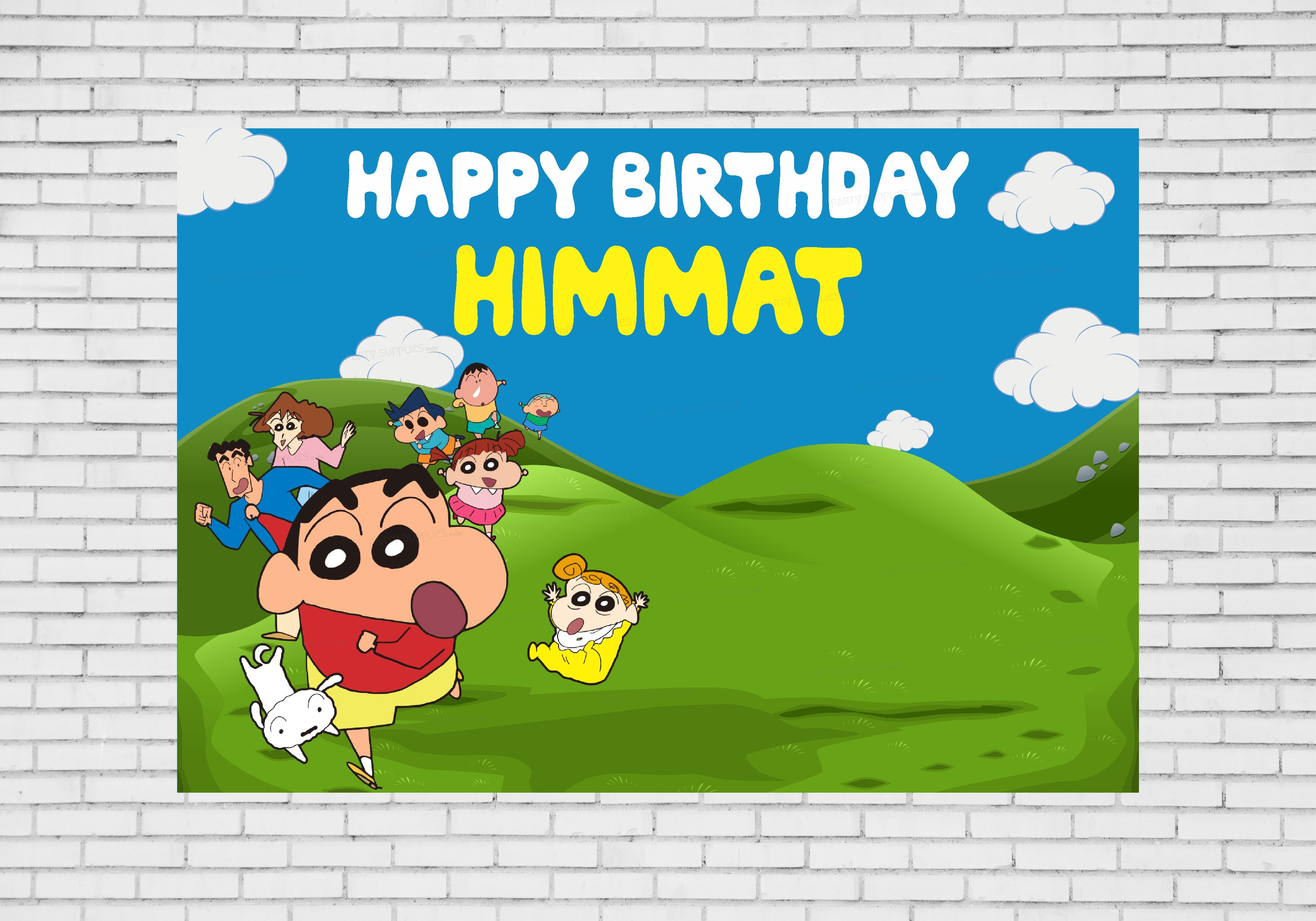 Shinchan Theme Customized Backdrop