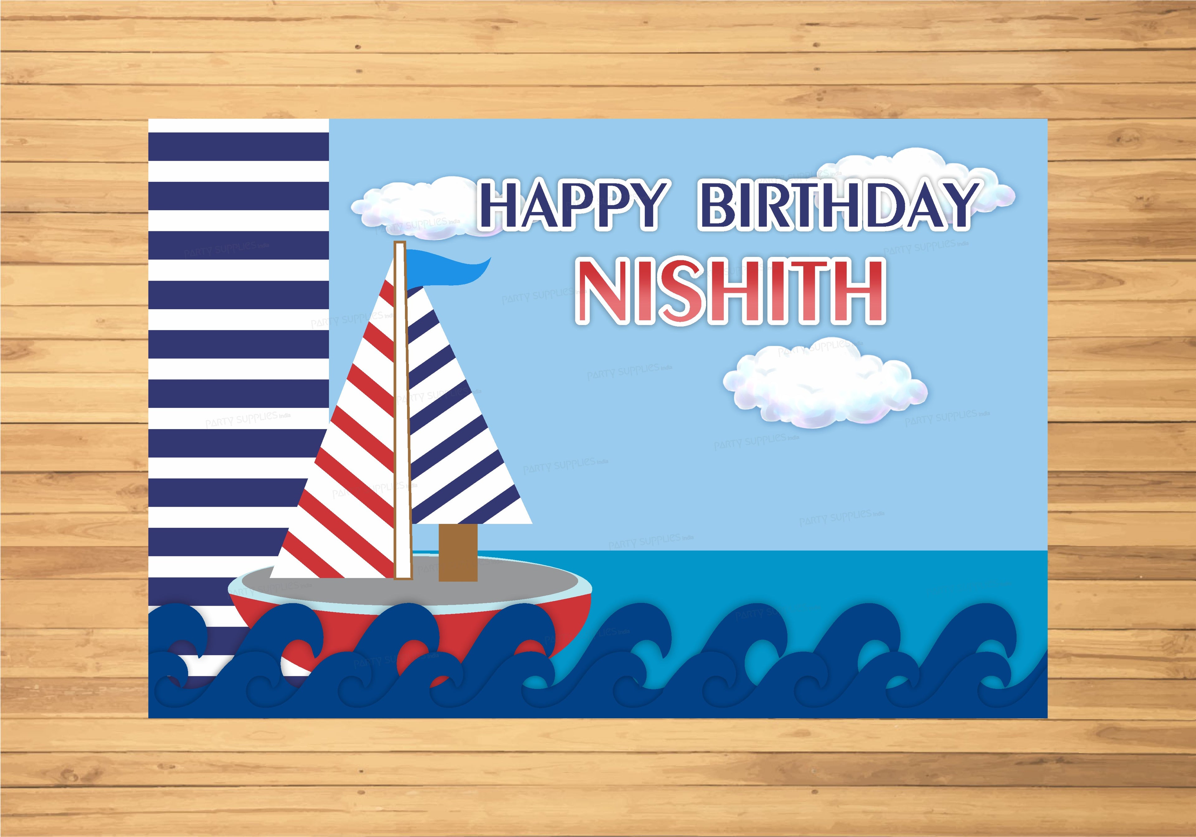 Sailor Theme Customized Backdrop