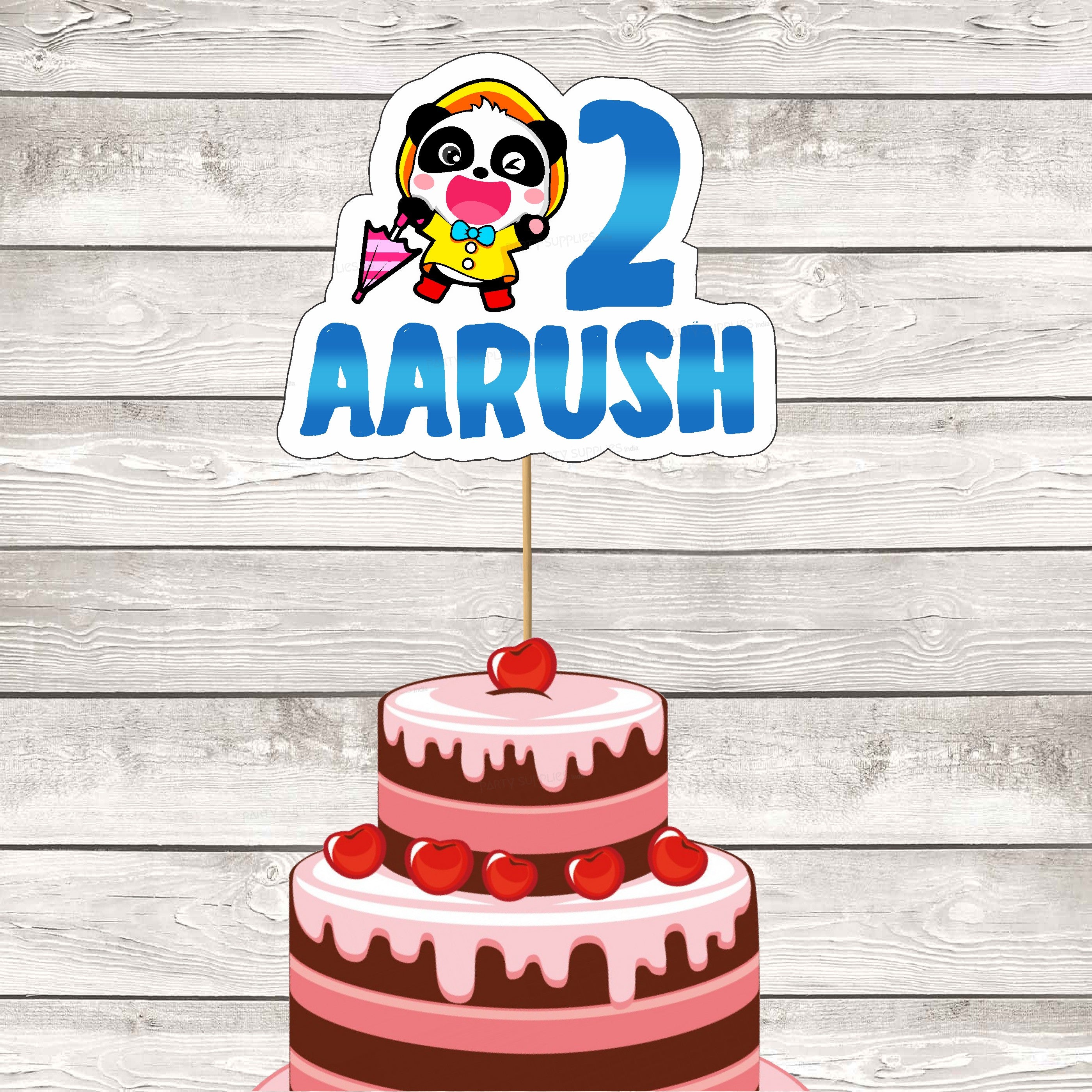 Baby Bus Theme Cake Topper