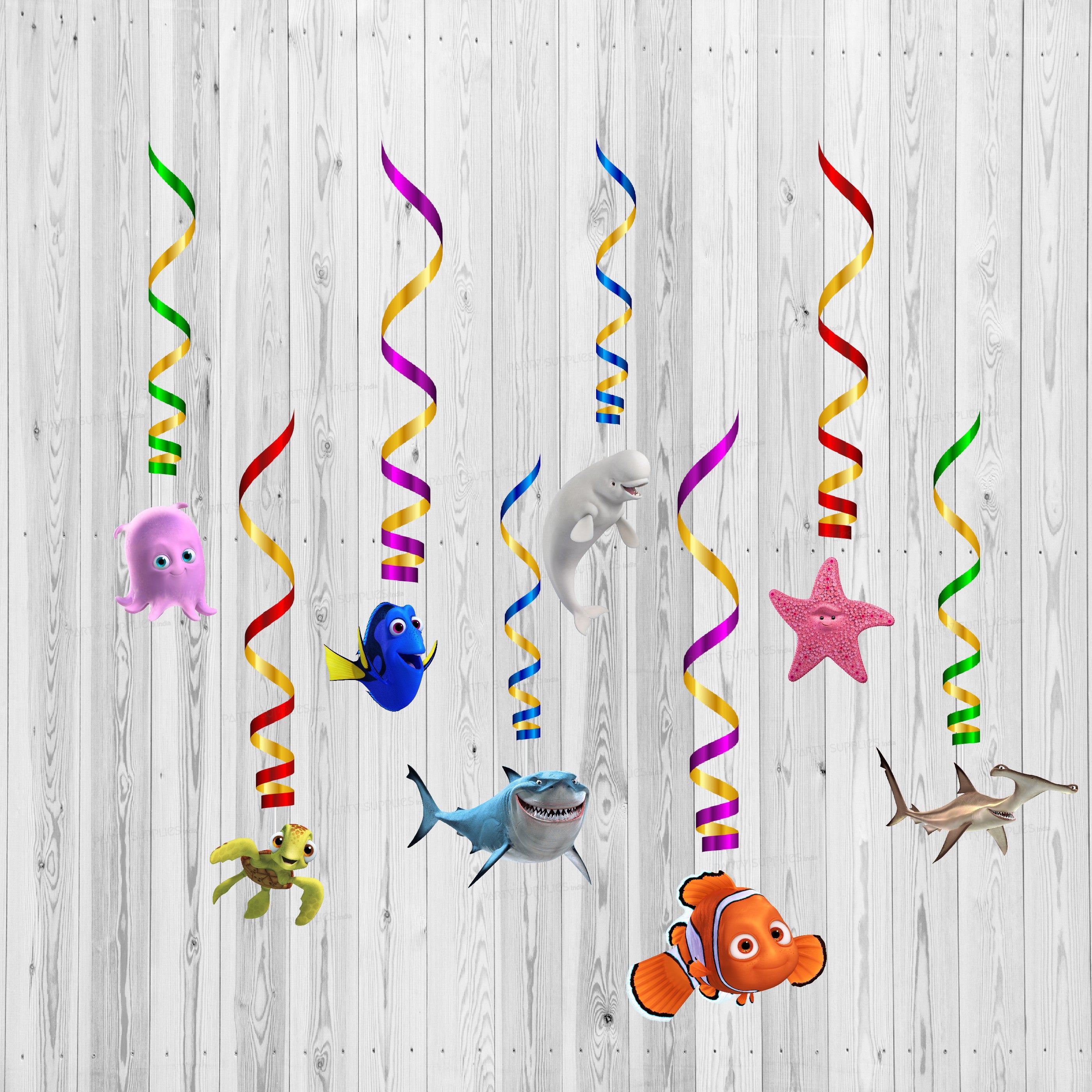 Nemo and Dory Theme Classic Swirls