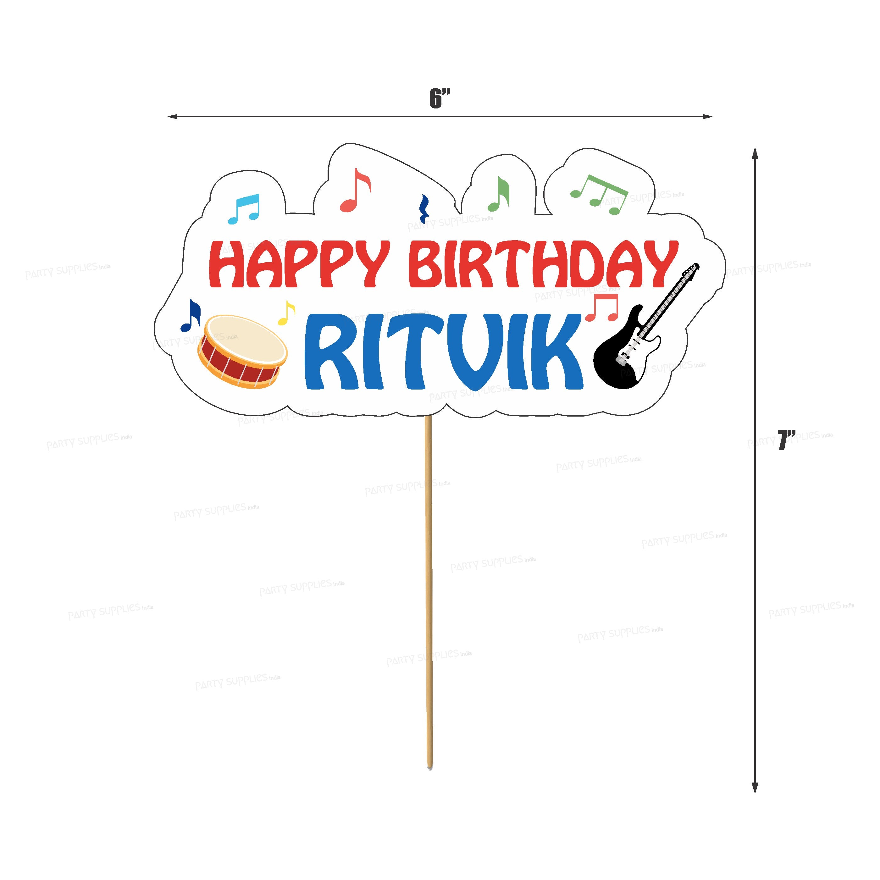 Music Theme Cake Topper