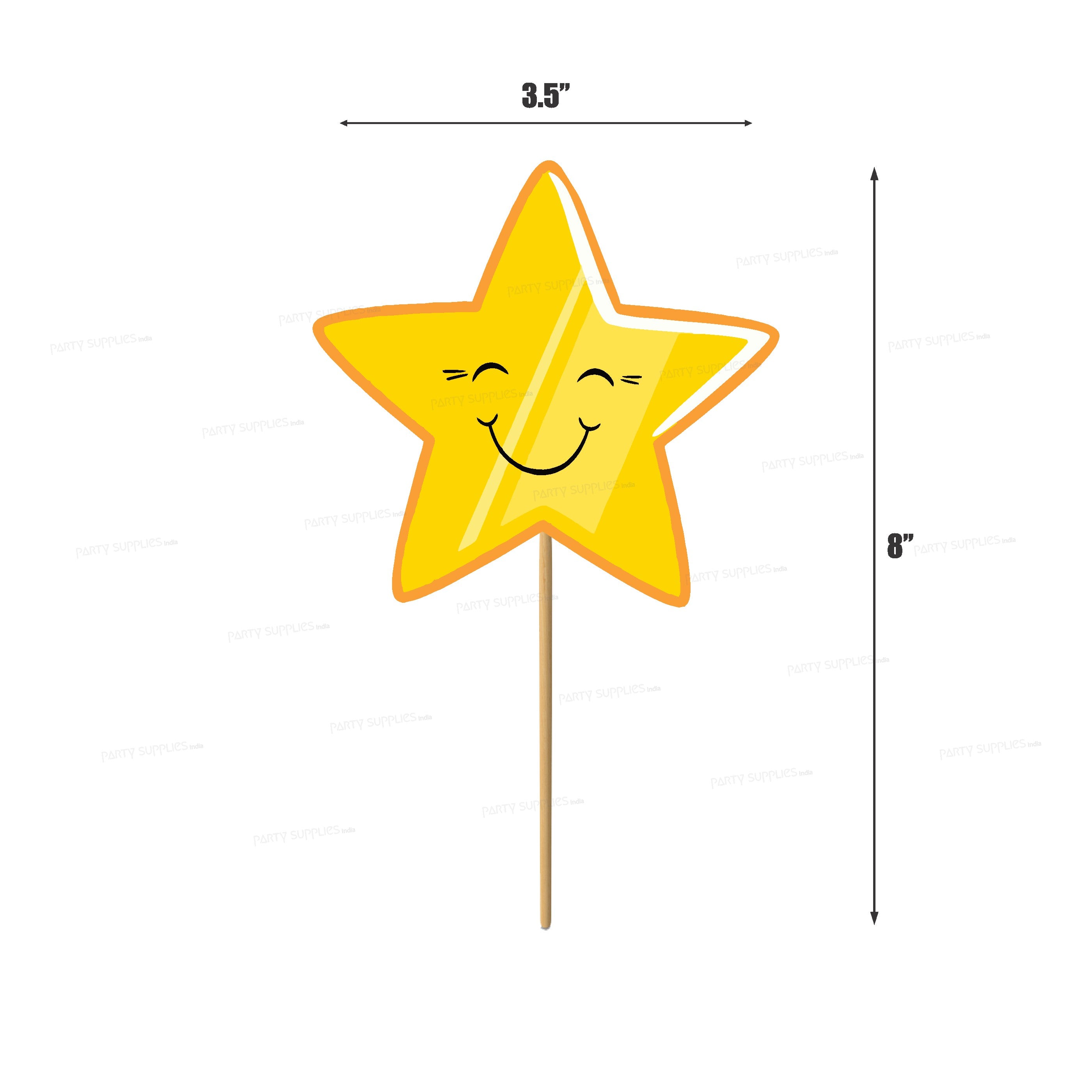 Twinkle Twinkle Little Star Boy Theme Cup Cake Topper