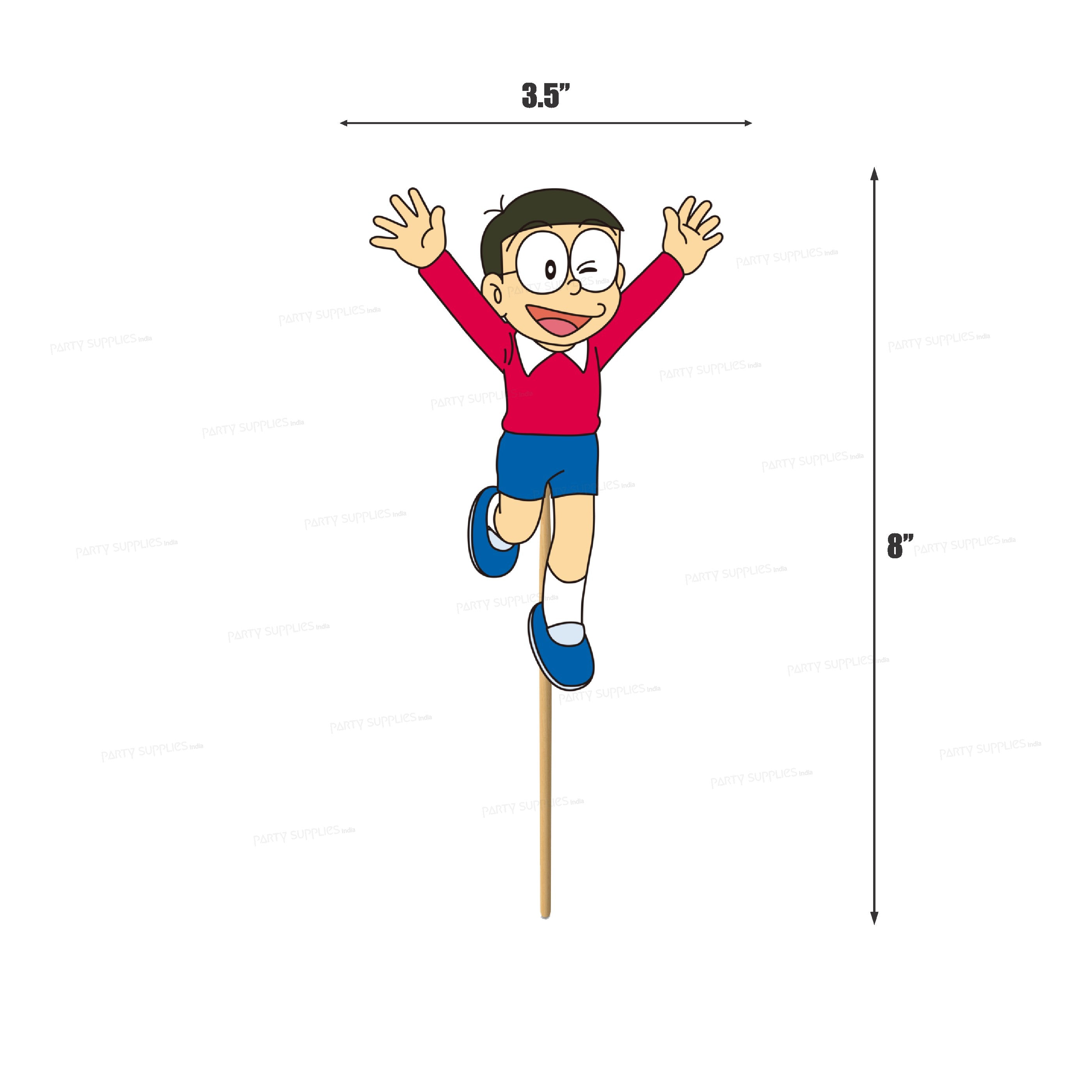 Doraemon Theme Cup Cake Topper