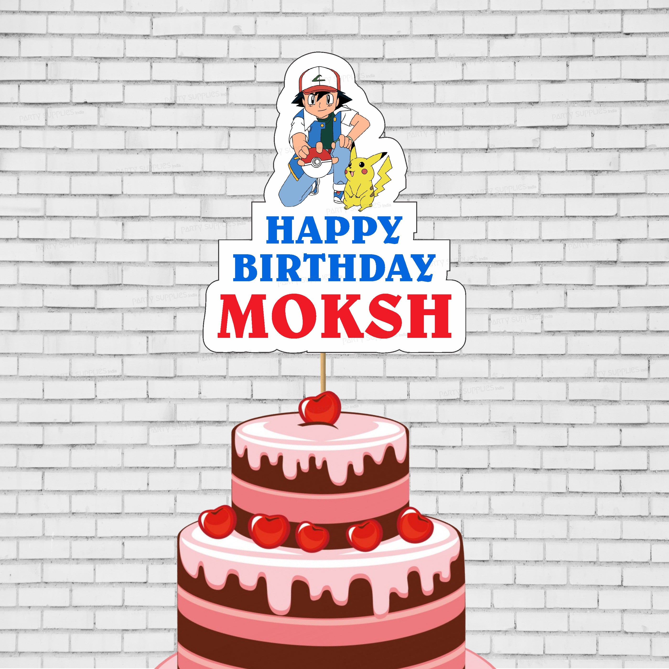 Pokemon Customized Theme Cake Topper