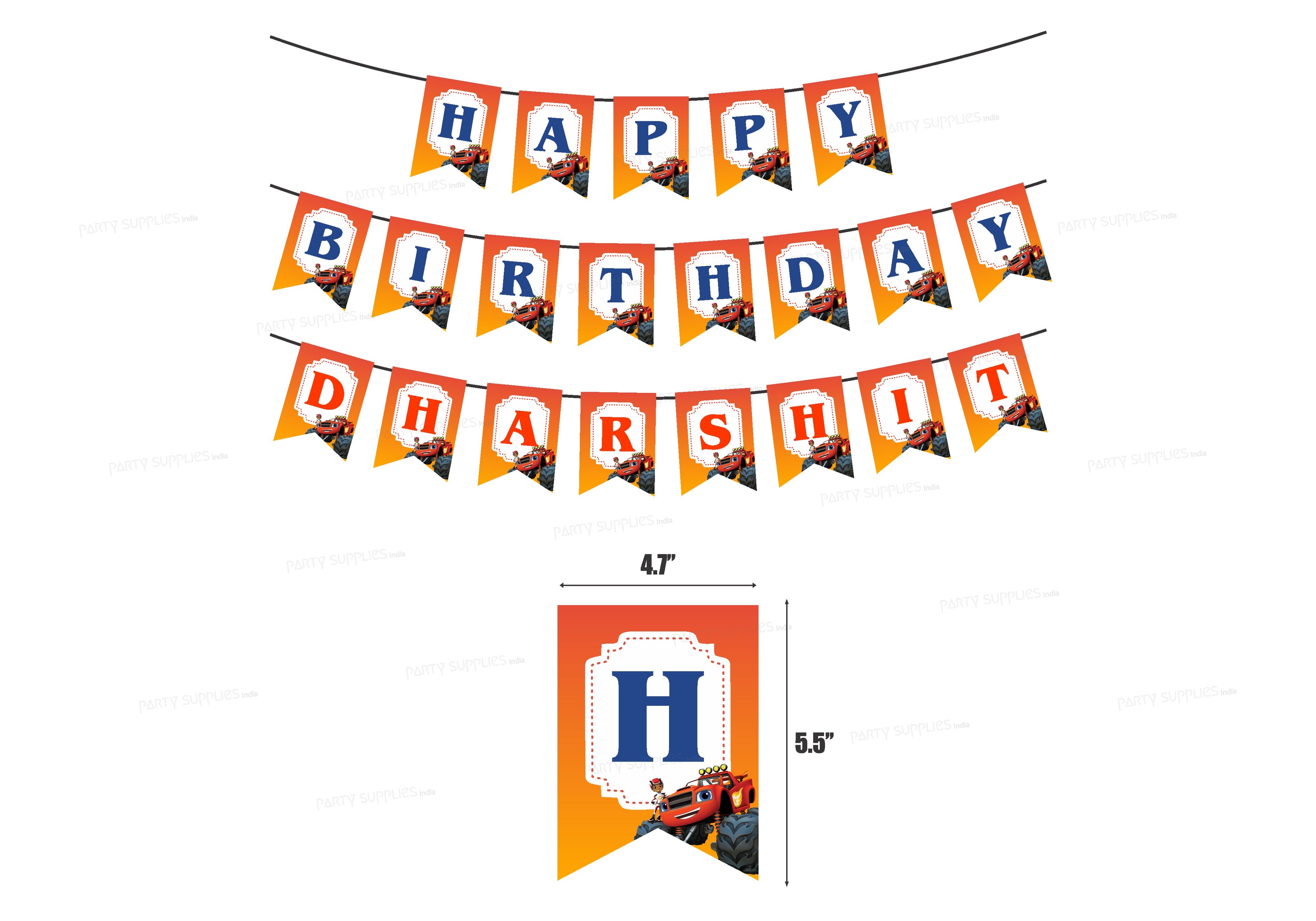 Blaze and the Monster Machines Theme Customized Hanging